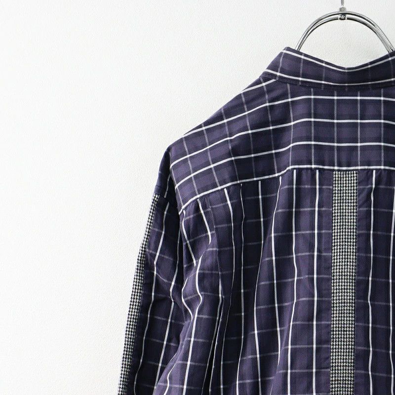 Comme des Garcons SHIRT Shirt Checked Long Sleeve Button Up Cotton Navy Size US S / EU 44-46 / 1 - 4 Thumbnail