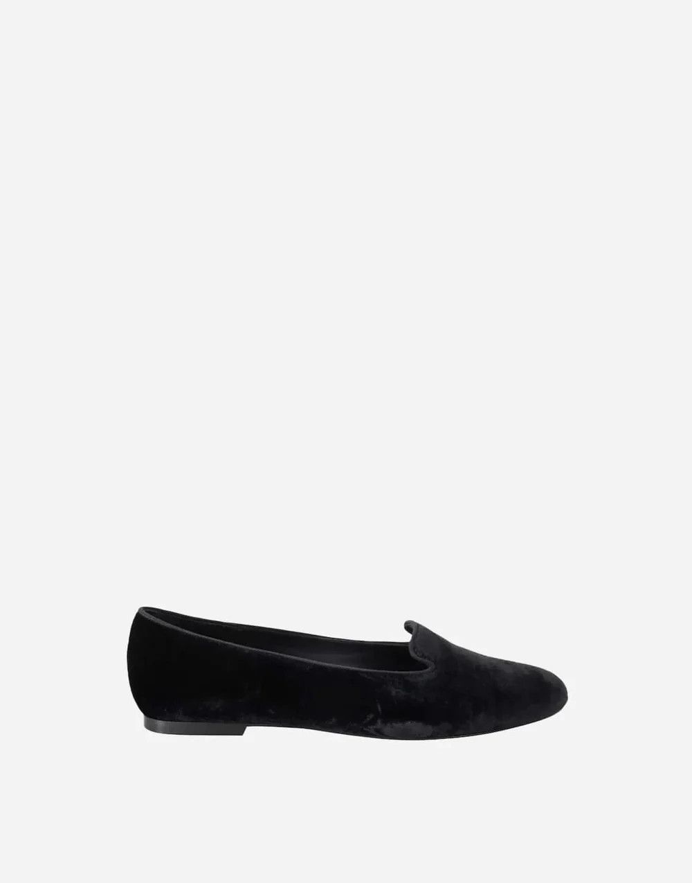 Dolce & Gabbana o1y0925 Velvet Loafers in Black Size US 5 / IT 35 - 1 Thumbnail
