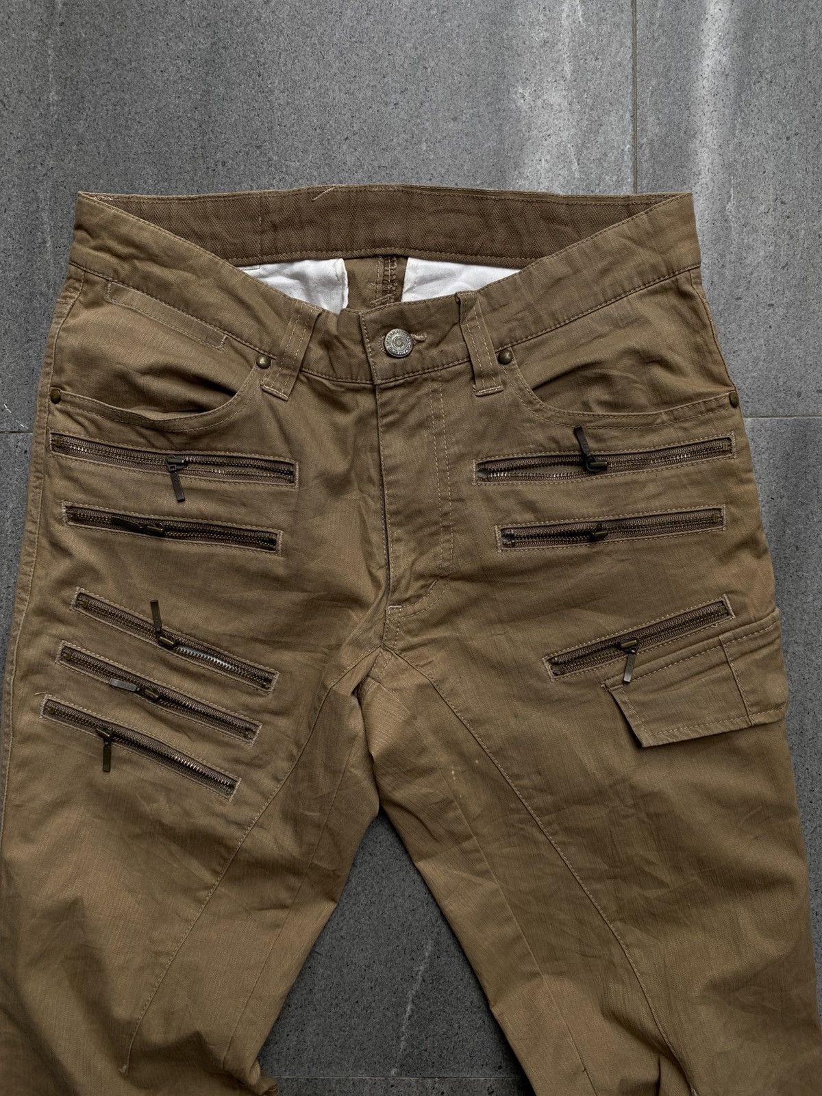 Tornado Mart Tornado Mart multi-zip flare pants Size US 30 / EU 46 - 3 Thumbnail