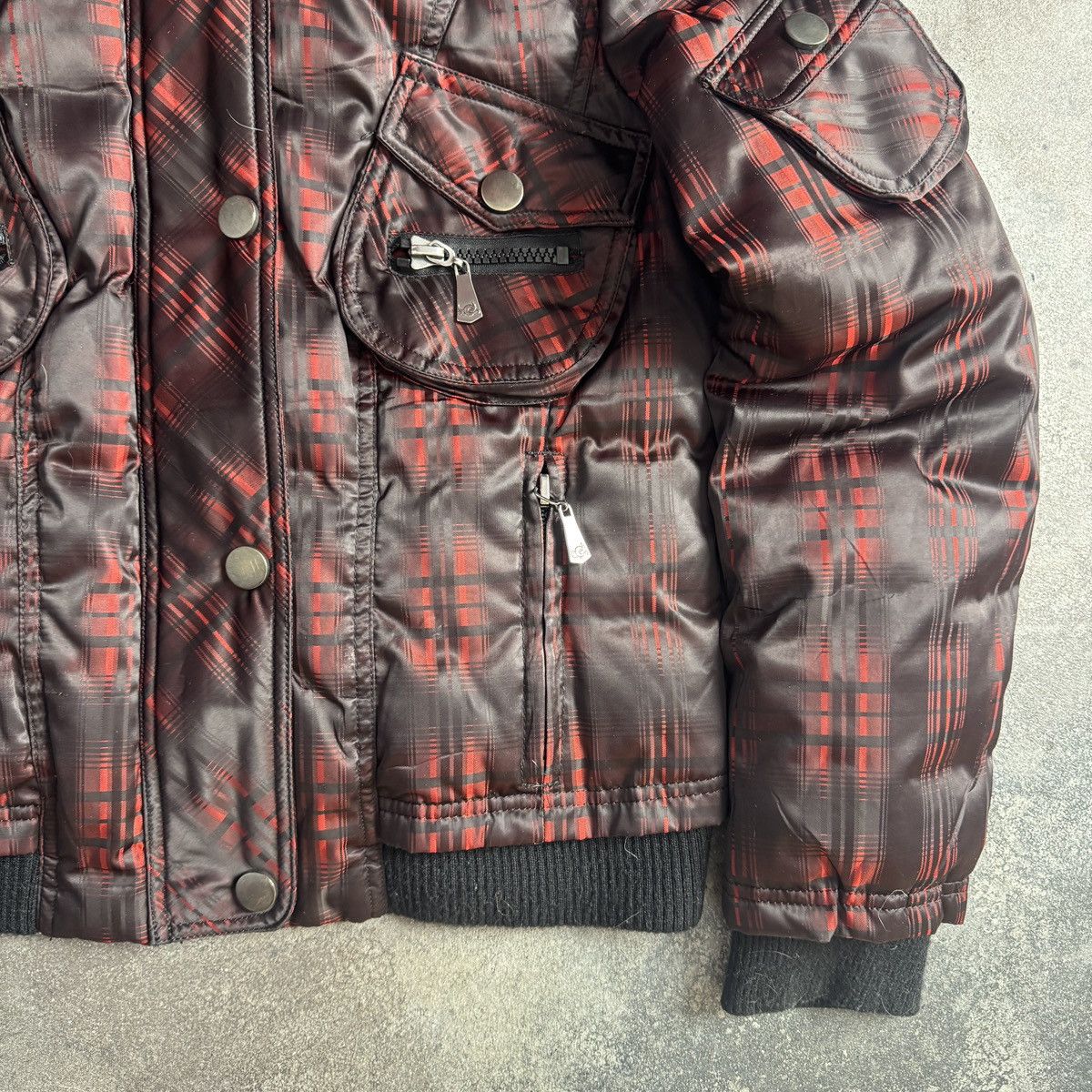 If Six Was Nine Avant Garde Vintage Y2K Faux Fur Puffer Down Bomber Jacket Size US M / EU 48-50 / 2 - 8 Thumbnail