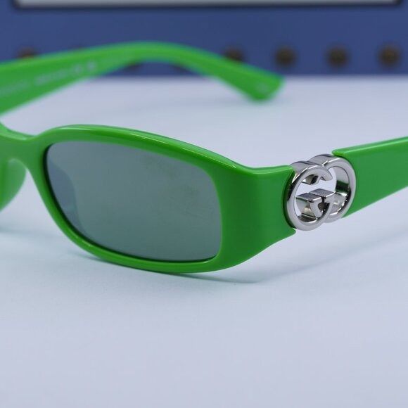 Gucci 🕶️ New Gucci GG1661S 005 Green Sunglasses Size ONE SIZE - 2 Thumbnail