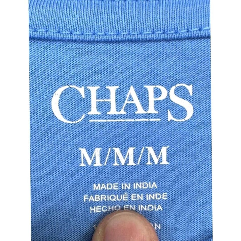 Chaps Chaps USA Flag T-Shirt Mens M Blue Short Sleeve Crew Neck Graphic Print Patriotic USA Flag Tee Size US M / EU 48-50 / 2 - 5 Thumbnail