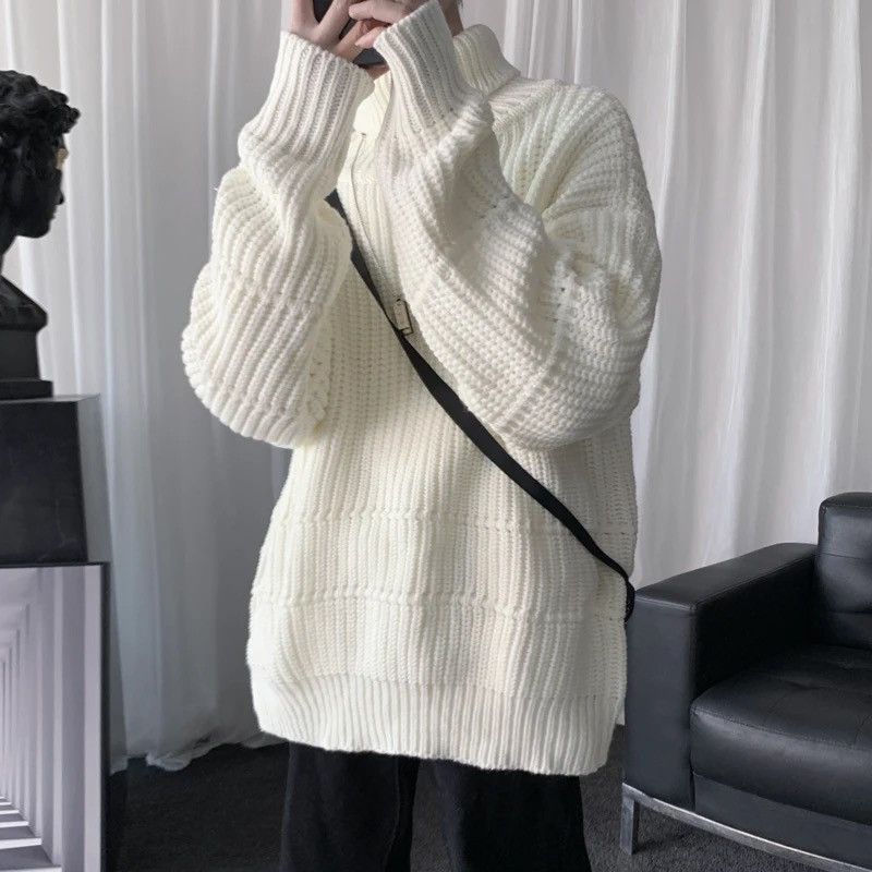 Japanese Brand × Vintage Turtle Neck - Style Streetwear Knitted Sweatshirt Size US L / EU 52-54 / 3 - 3 Thumbnail