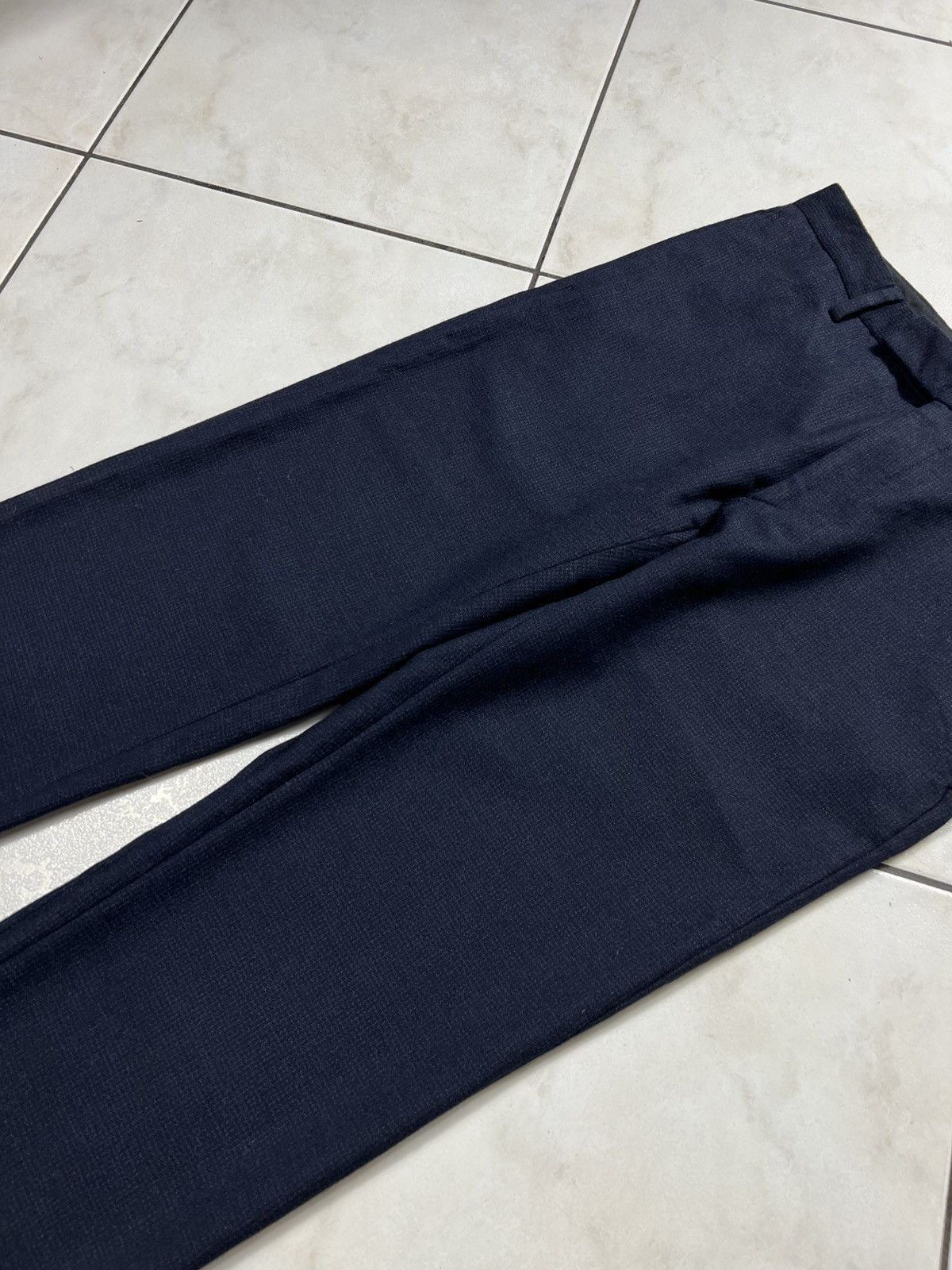 Dior Dior hedi slimane wool silk textured navy casual pants suit Size US 30 / EU 46 - 4 Thumbnail