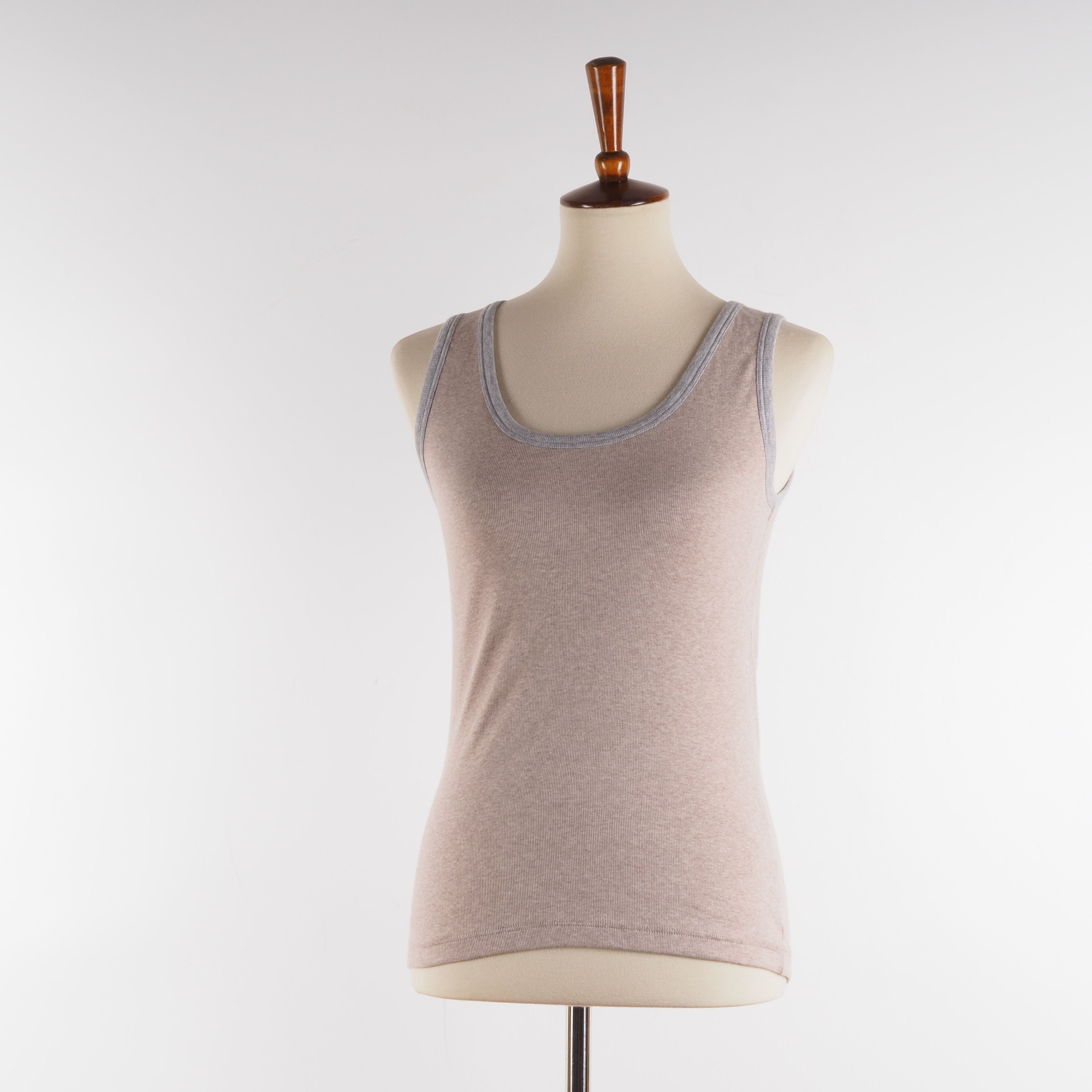 Fabiana Filippi Fabiana Filippi Beige Knit Tank Top Blouse Size M / US 6-8 / IT 42-44 - 3 Thumbnail