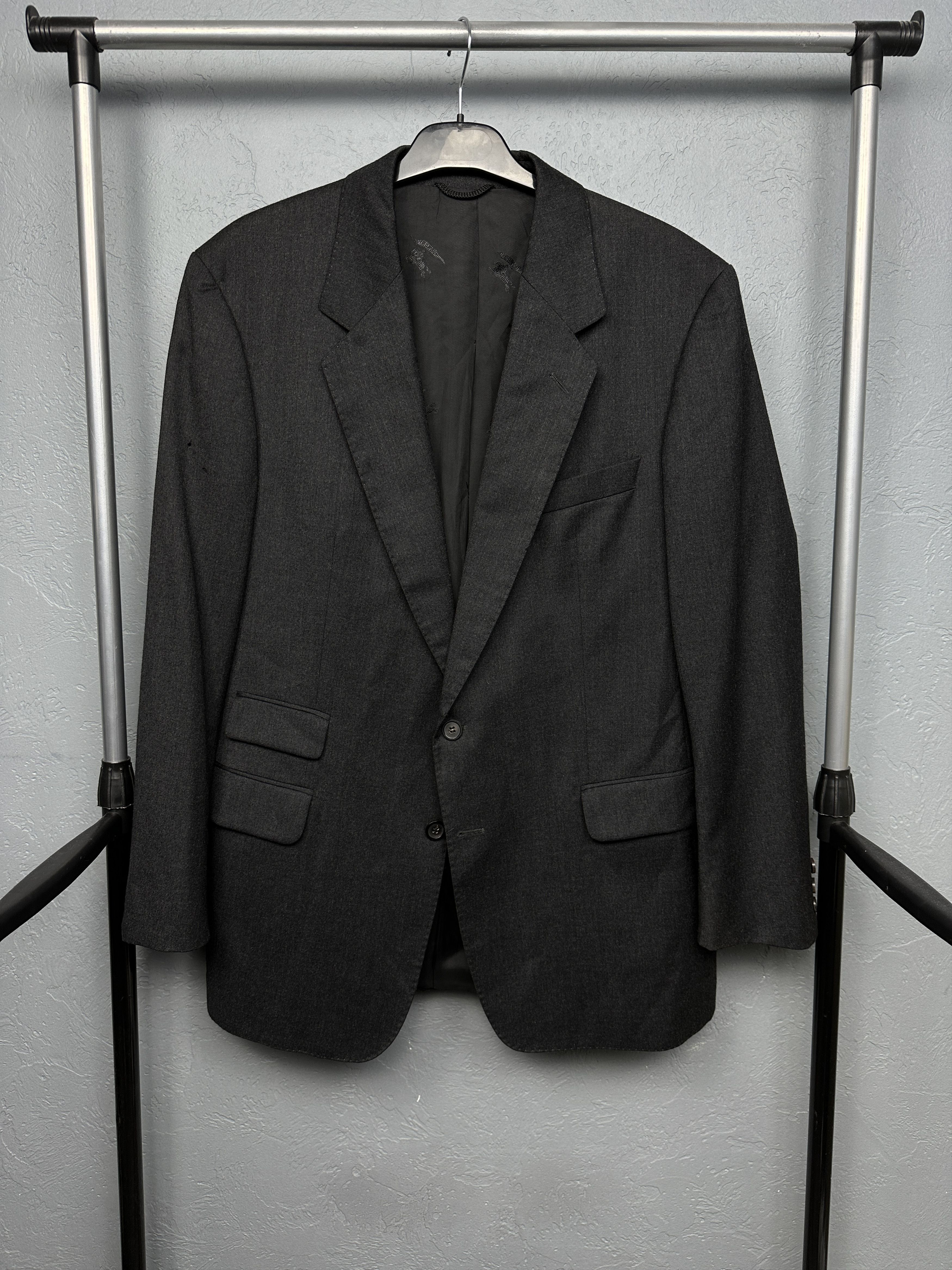 Burberry Burberrys Vintage Mens Wool Blazer Jacket Size US L / EU 52-54 / 3 - 1 Thumbnail