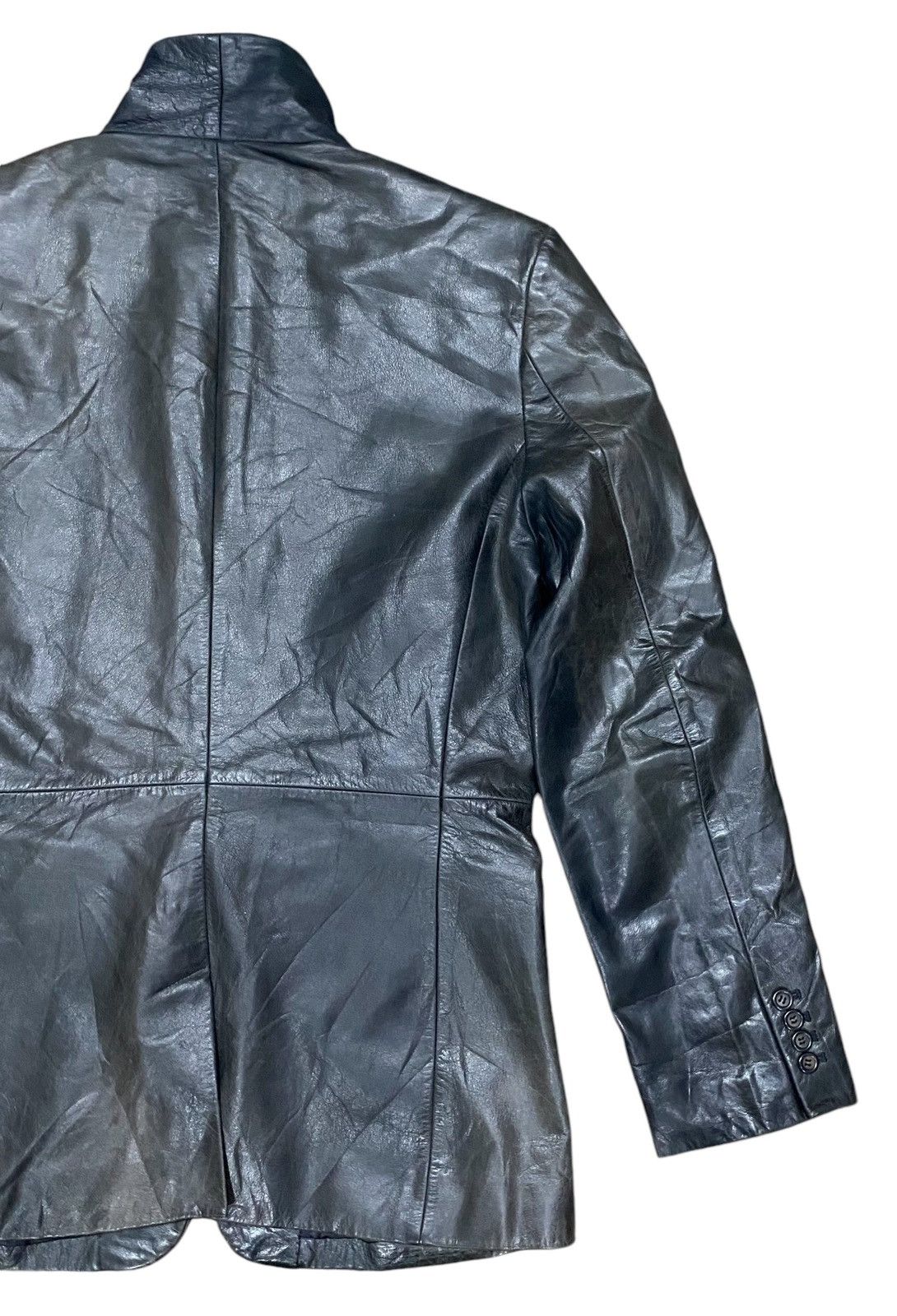 Tornado Mart Rare TORNADO MART Leather Blazer Size US L / EU 52-54 / 3 - 8 Thumbnail