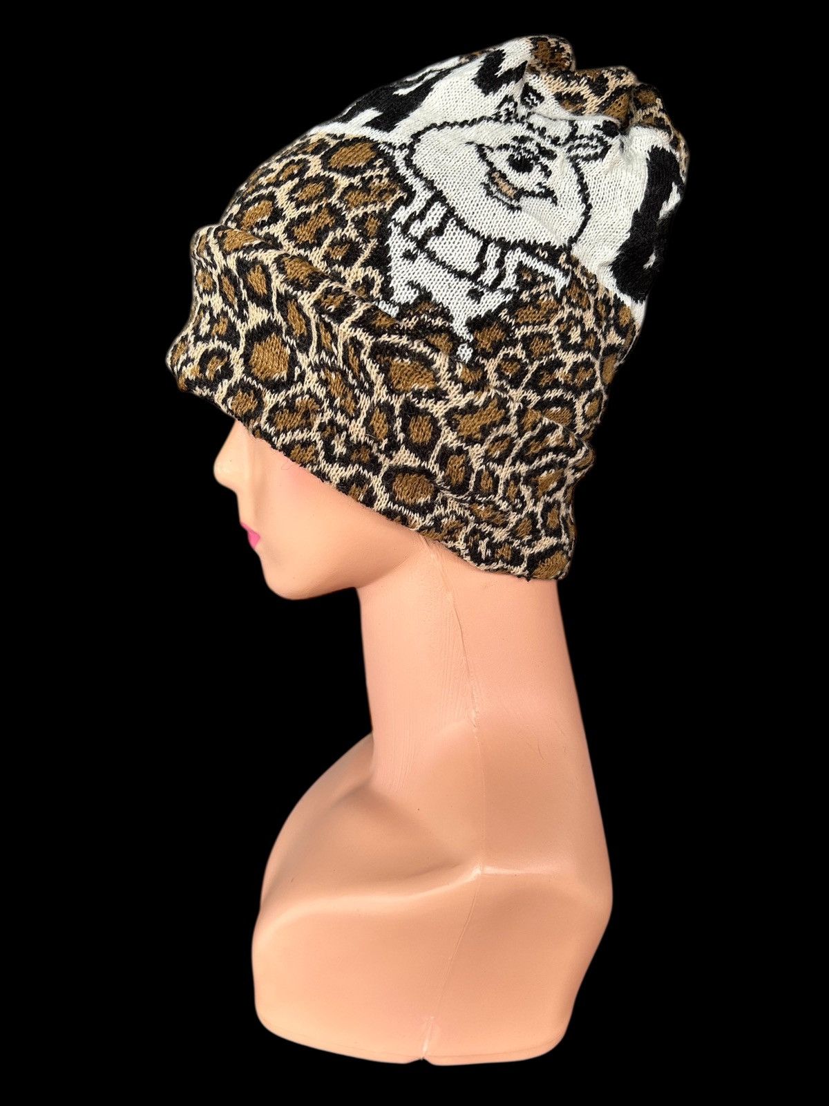 Japanese Brand × Kapital × Vintage Leopard Made in Japan Beanie Hats Size ONE SIZE - 1 Thumbnail
