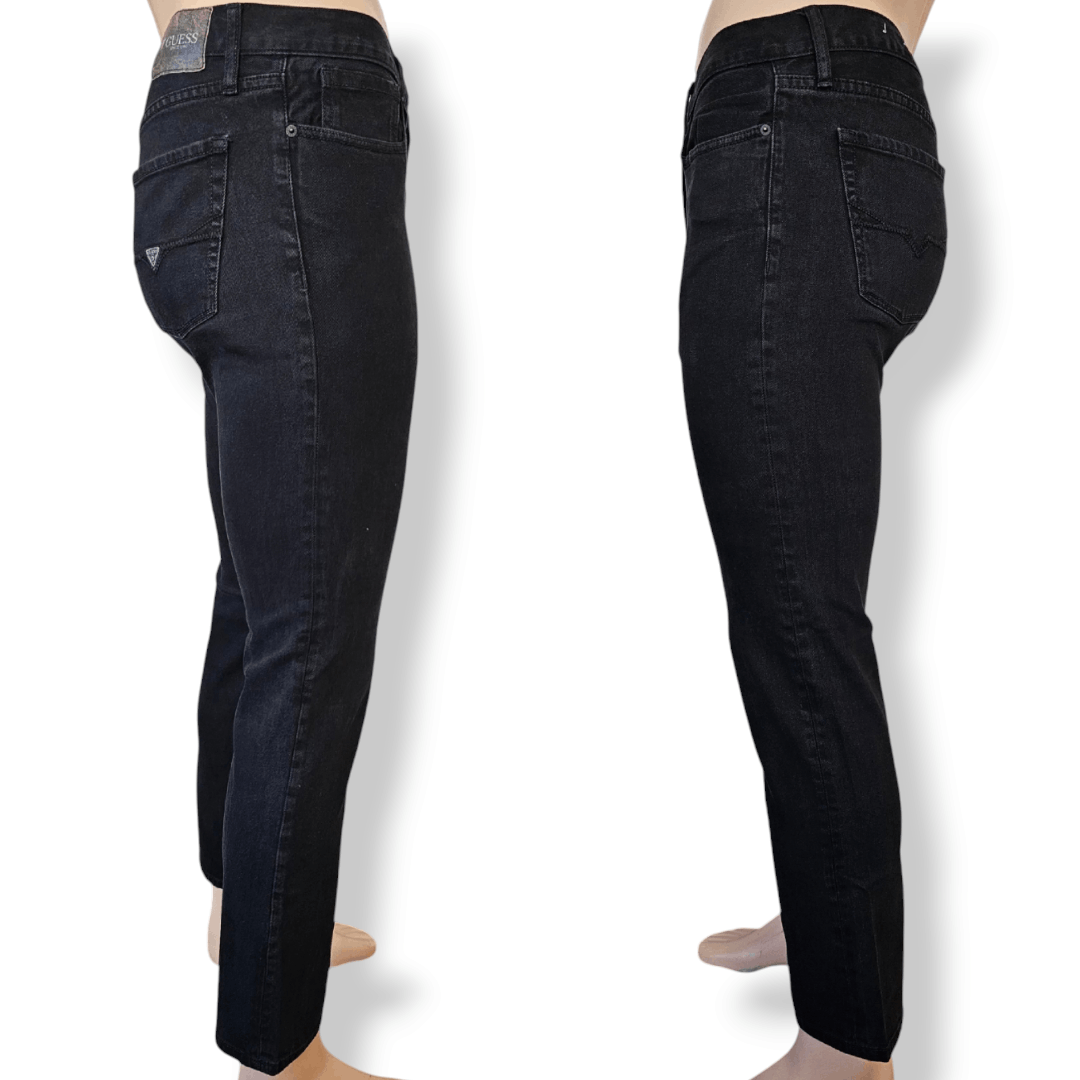 Guess GUESS Black Slim Straight Del Mar Fit Jeans Size 33x32 Size US 33 - 4 Thumbnail