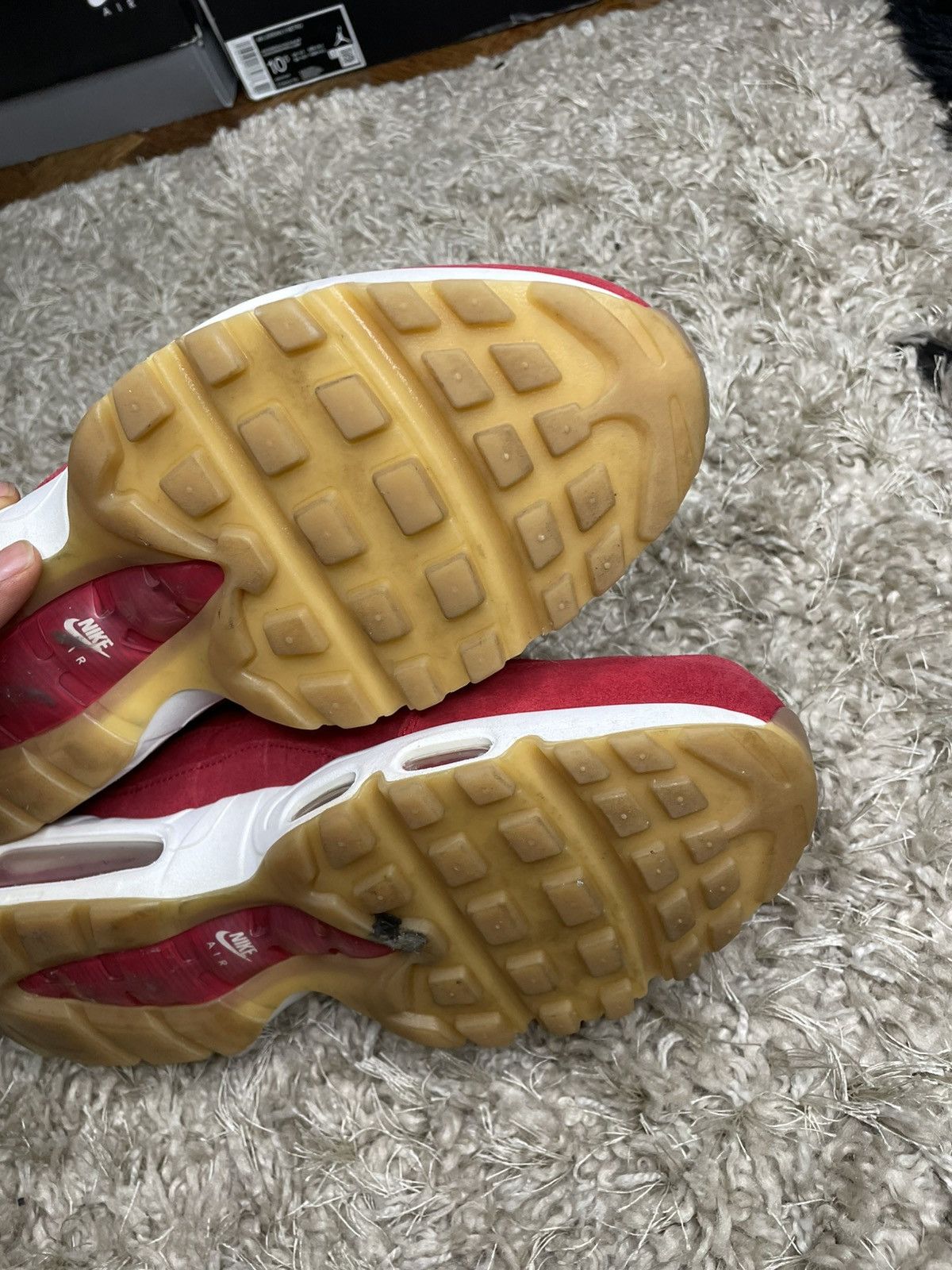 Nike Nike Air Max 95 Premium Gym Red Size US 9 / EU 42 - 9 Thumbnail