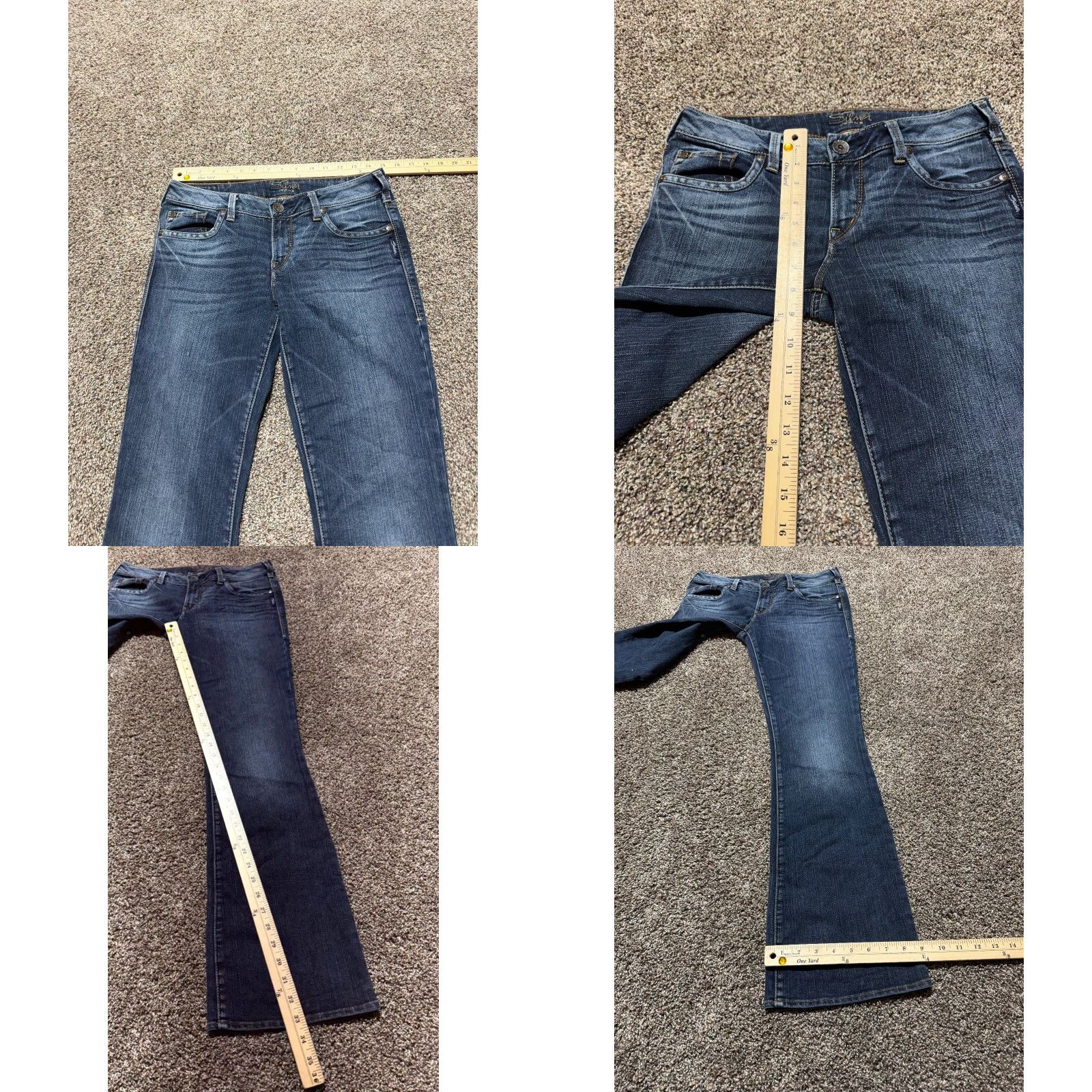 Silver Jeans Co. Silver Jeans Aiko Bootcut Jeans Women Size 28 Blue Denim Stretch 5-Pocket Size 28" / US 6 / IT 42 - 8 Thumbnail