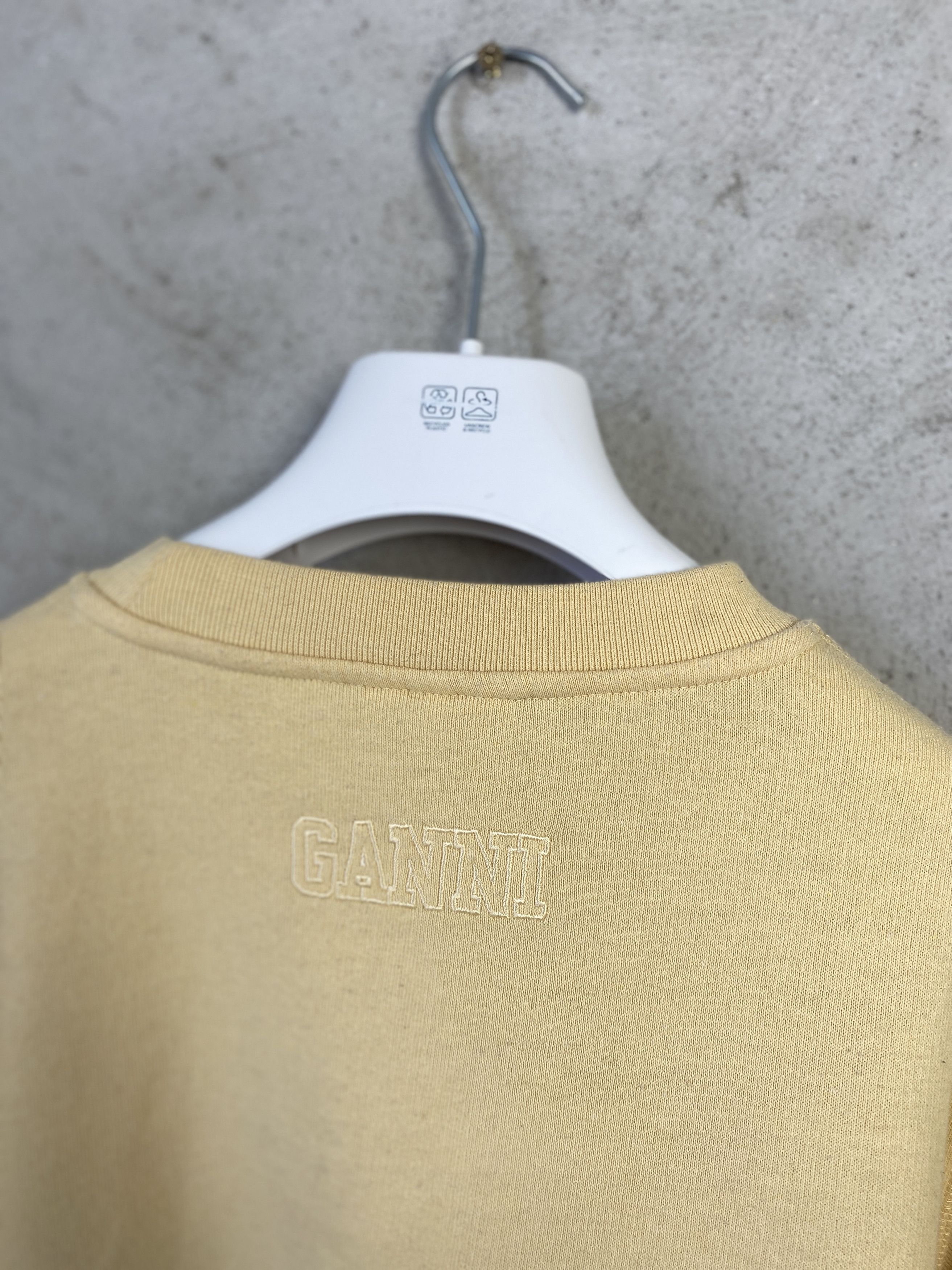Ganni Ganni sweatshirt crewneck small logo casual Size S / US 4 / IT 40 - 8 Thumbnail