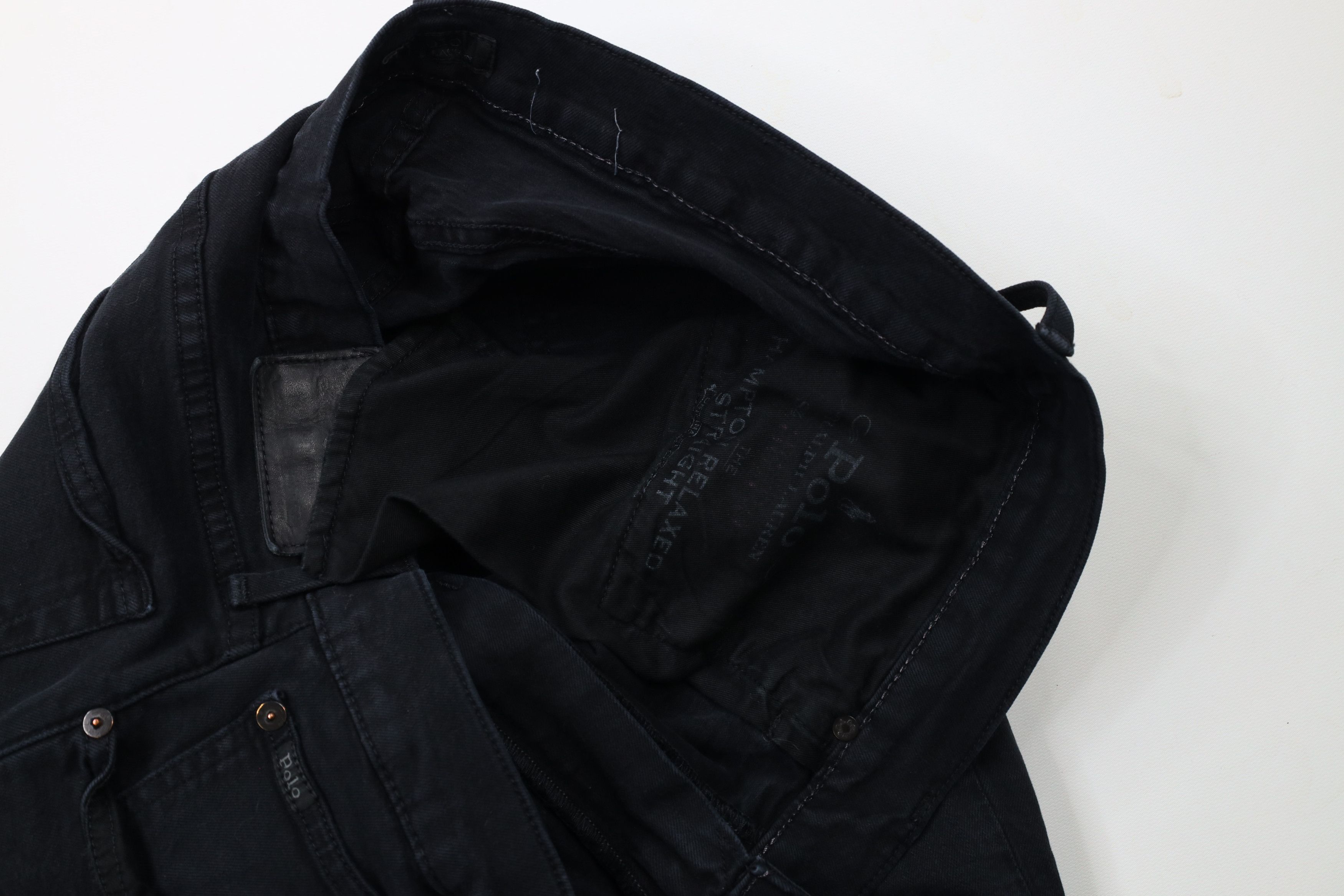 Ralph Lauren × Vintage Vintage Ralph Lauren Relaxed Straight Leg Jeans Black Size US 36 / EU 52 - 6 Thumbnail