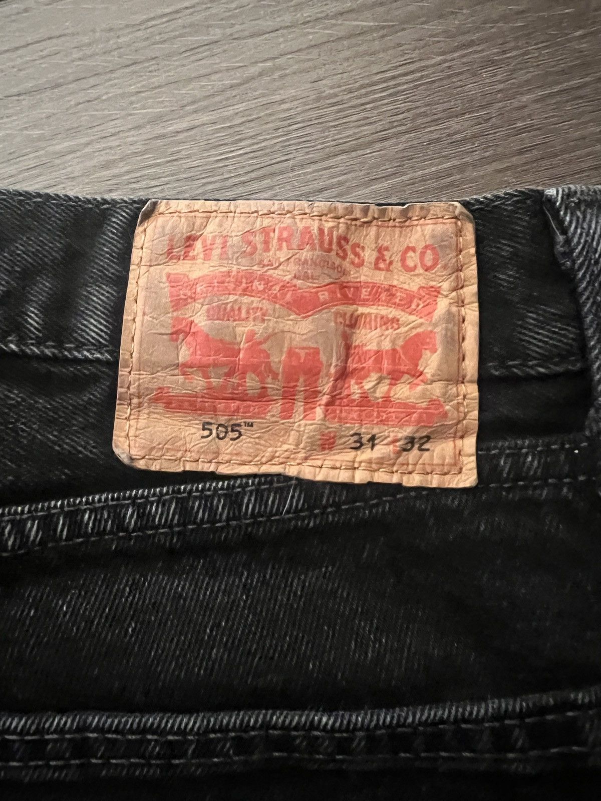 Levi's Black Levi’s 505 Skull Alien Painted Denim Jeans Grunge Emo Size US 30 / EU 46 - 5 Thumbnail