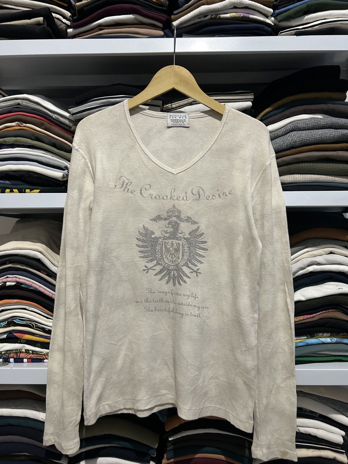 Japanese Brand Nicole Club For Men by N.C.F.M. Longsleeve Size US S / EU 44-46 / 1 - 1 Thumbnail