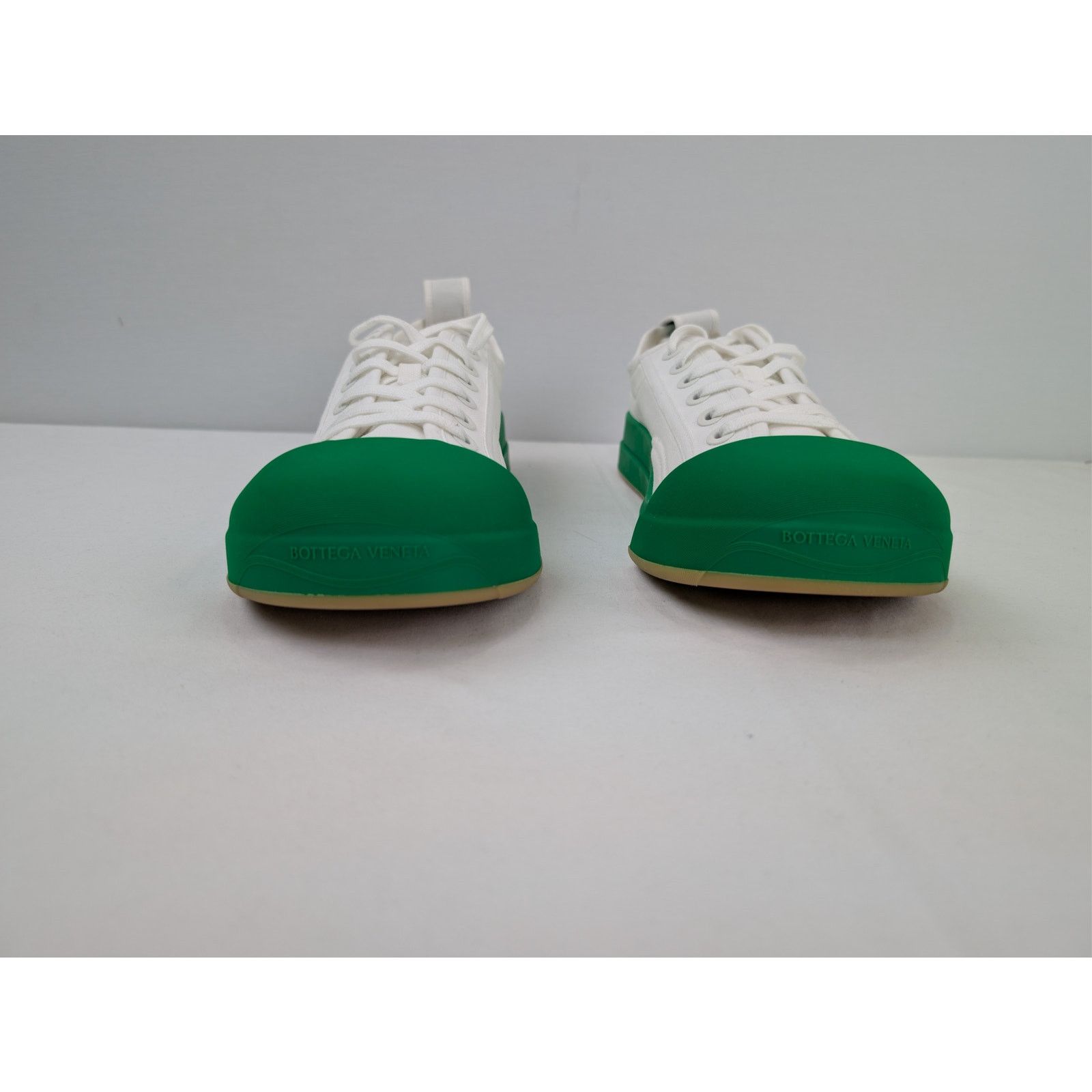 Bottega Veneta o1rshd1 Canvas Vulcan Low top Sneaker Optic White/Parakeet Size US 8 / EU 41 - 9 Thumbnail