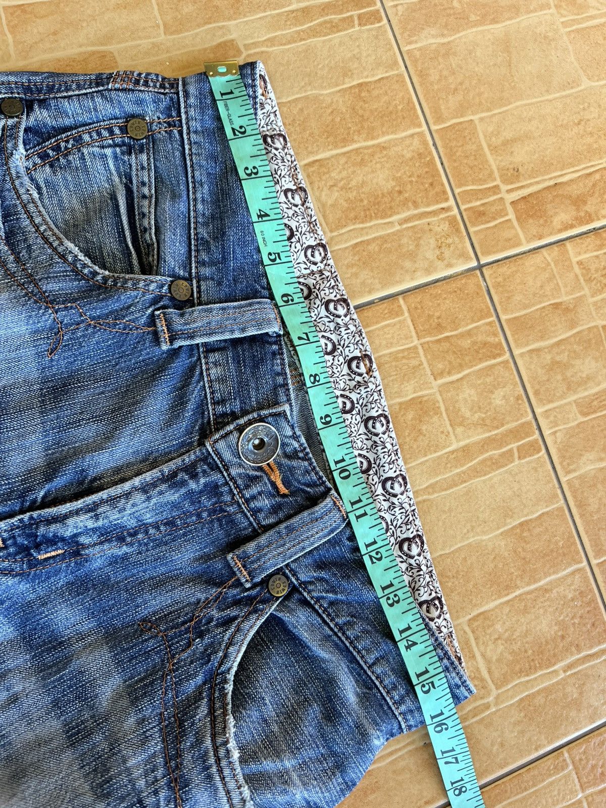 Edwin Vintage Edwin 503 Flare Mud Wash Jean Size US 31 - 3 Thumbnail