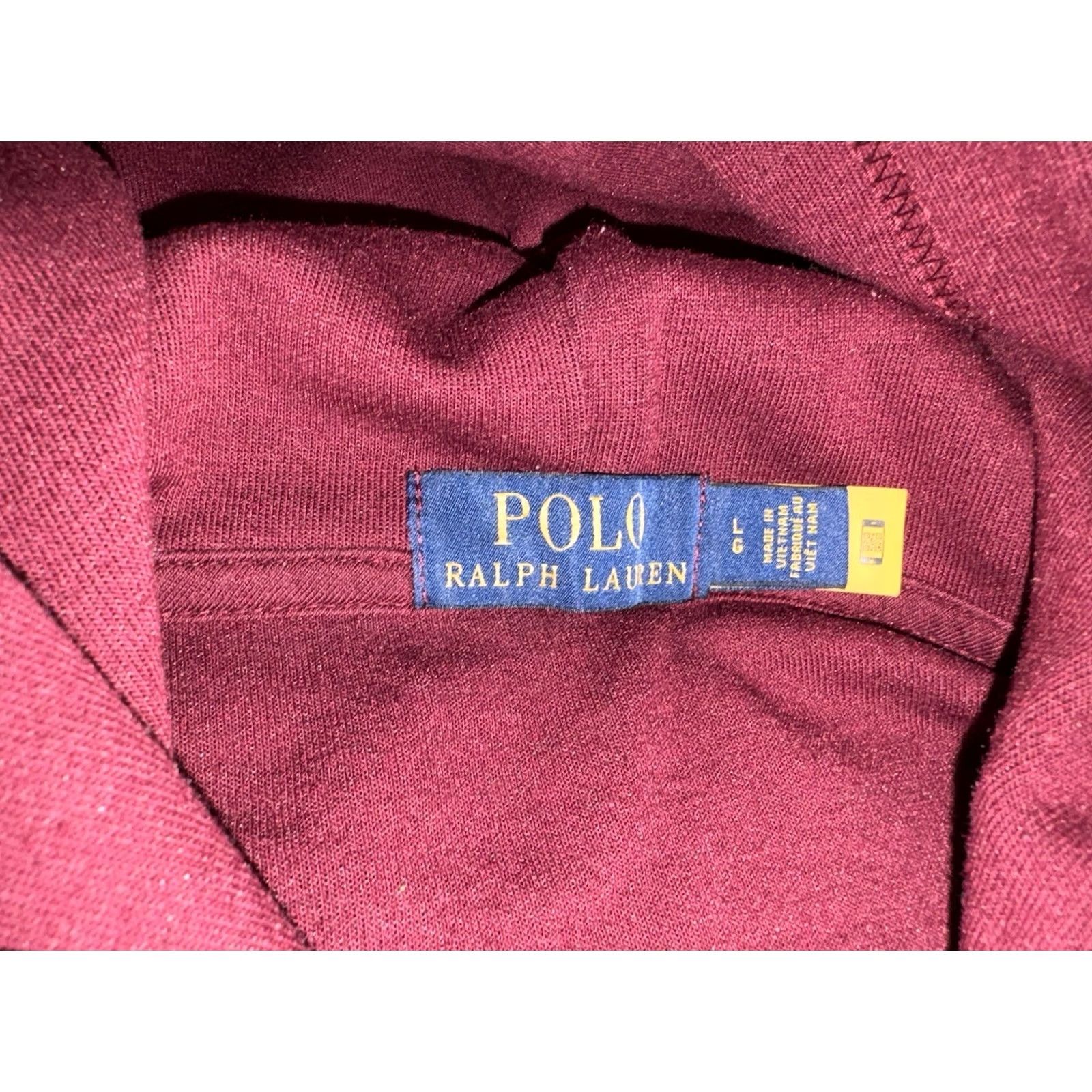 Polo Ralph Lauren Polo Ralph Lauren Maroon AOP Pony Pullover Hoodie Sweater Mens L Red Size US L / EU 52-54 / 3 - 3 Thumbnail