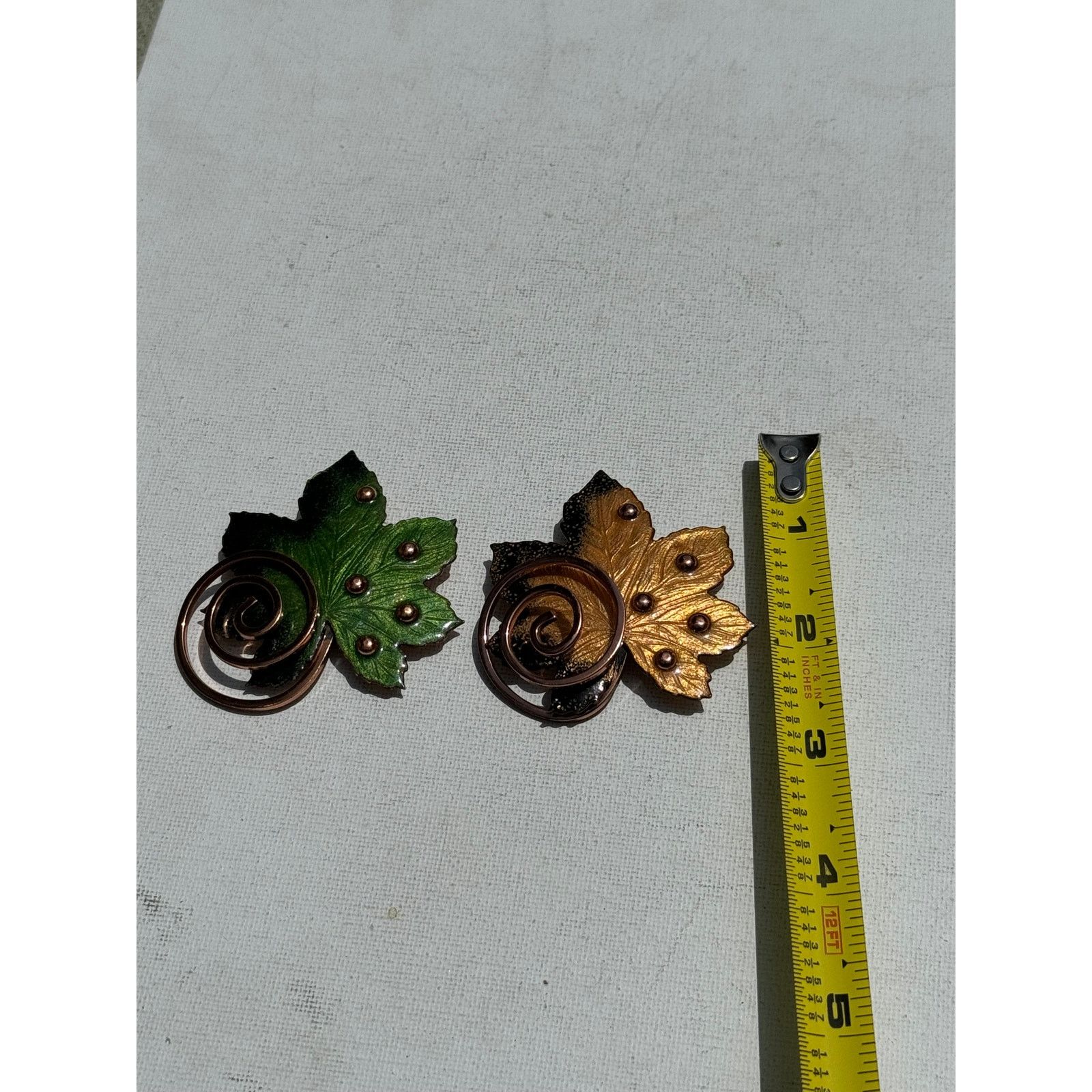 Vintage Vintage 1950s Matisse Renoir Leaf Broochs Set Size ONE SIZE - 5 Thumbnail