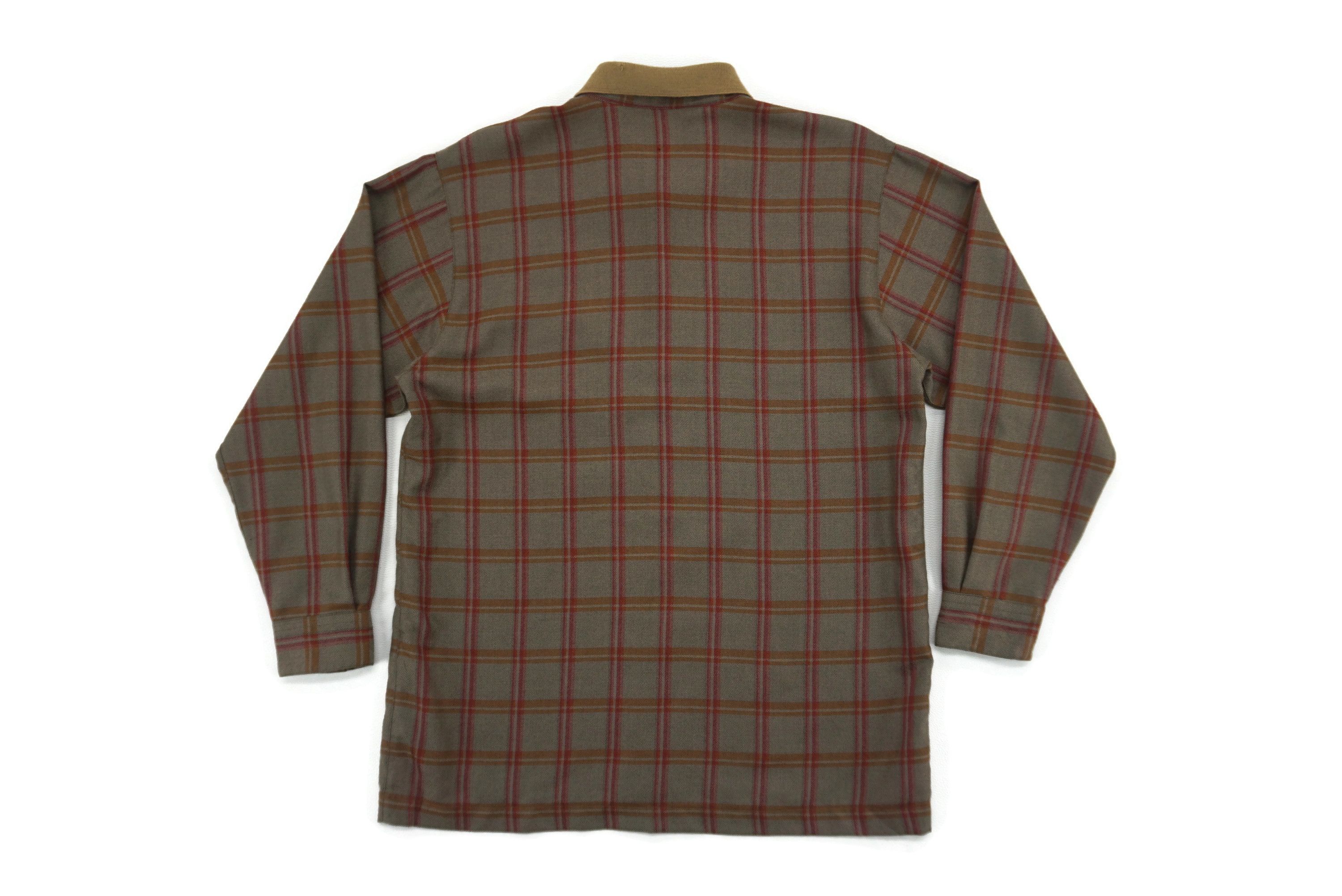 Pierre Balmain Vintage Plaid Wool Button Down Shirt Made in Japan Size US M / EU 48-50 / 2 - 2 Thumbnail