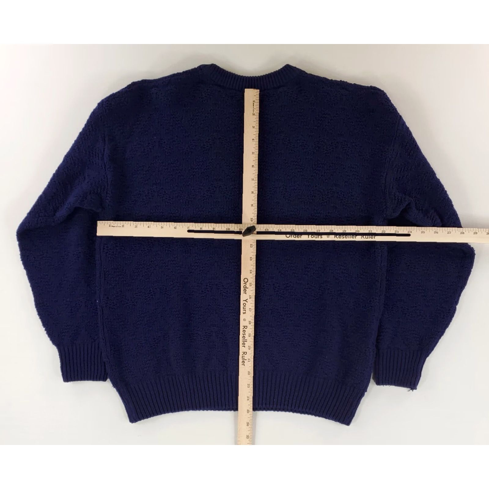 Izod VINTAGE IZOD Sweater Pullover Long Sleeve Cotton Blue Made USA Mens L 90s Mens Blue Pullover Sweatshirt L Size US L / EU 52-54 / 3 - 6 Thumbnail