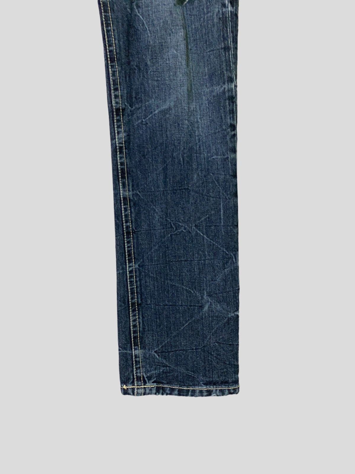 Designer × Japanese Brand × Vintage Distress Denim Hapipiness Embroidery Design Size US 30 / EU 46 - 7 Thumbnail