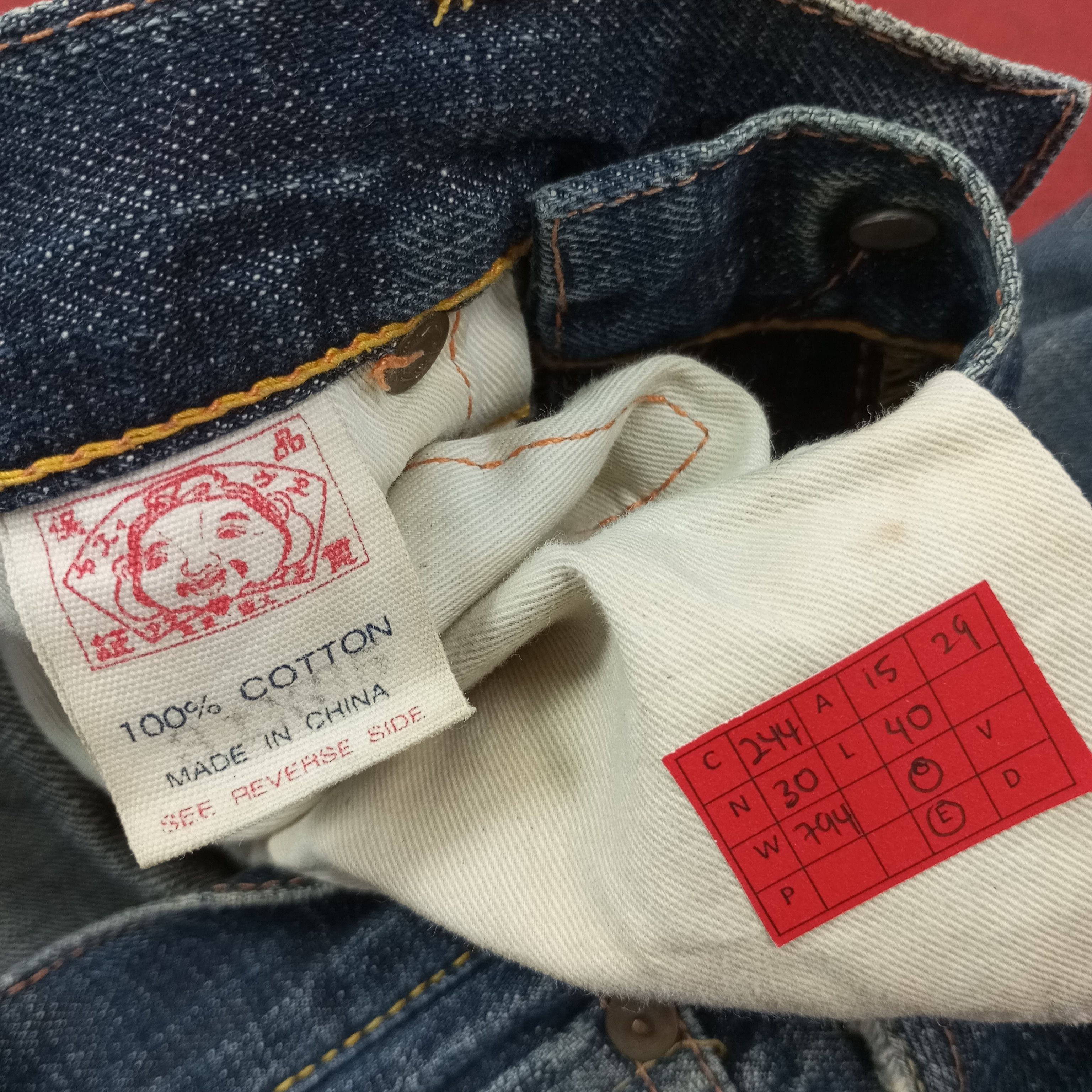 Evisu Vintage Evisu Japanese Brand Custom Daicock Jeans c244n30 Size US 30 / EU 46 - 13 Thumbnail