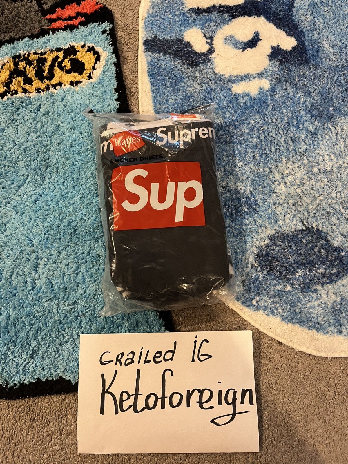 Supreme Supreme Black underwear SZ M (32-34) brand new Size 32 - 1 Thumbnail