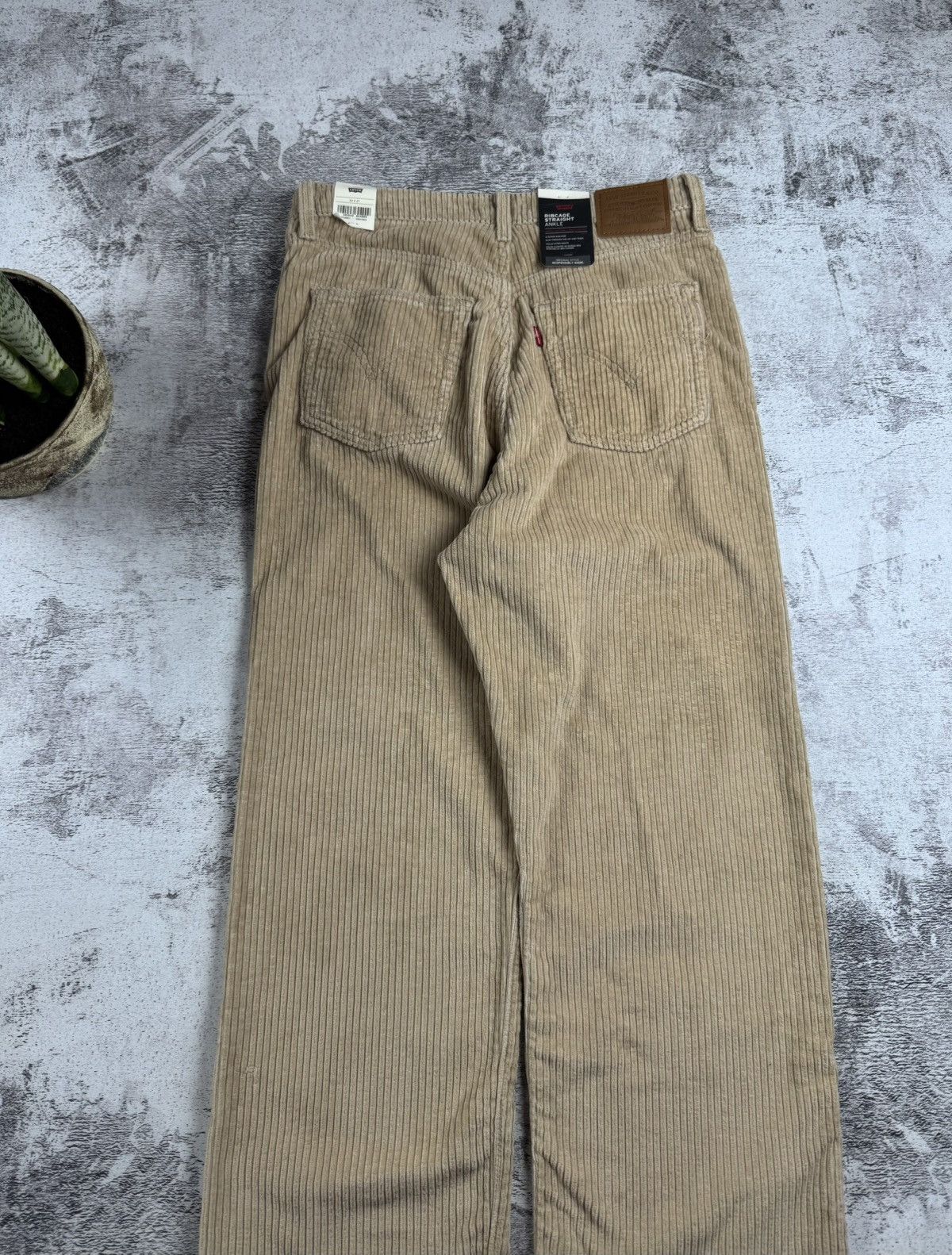 Levi's Levis NEW Ribcage Straight Ankle Velvet Velour Men’s High Rise Pants Trousers Size US 30 / EU 46 - 5 Thumbnail