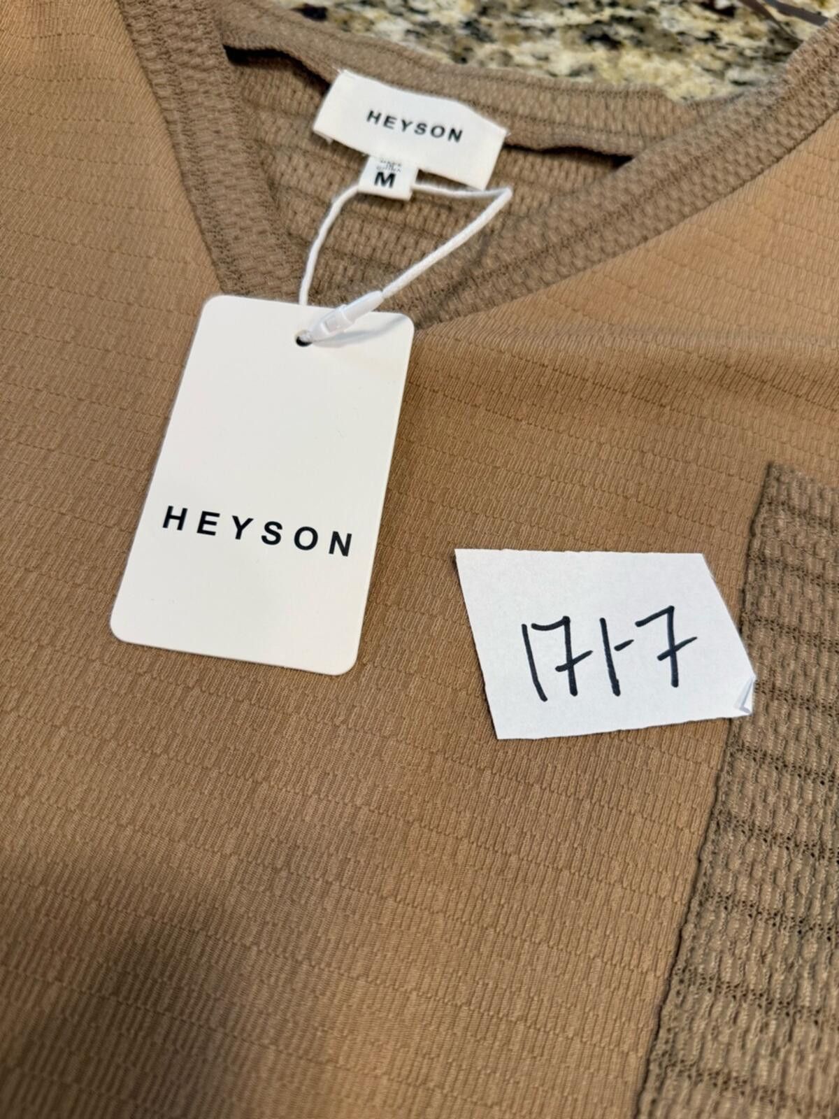Henson Heyson boho mixed knit oversized tan V neck top SZ M Size M / US 6-8 / IT 42-44 - 10 Thumbnail