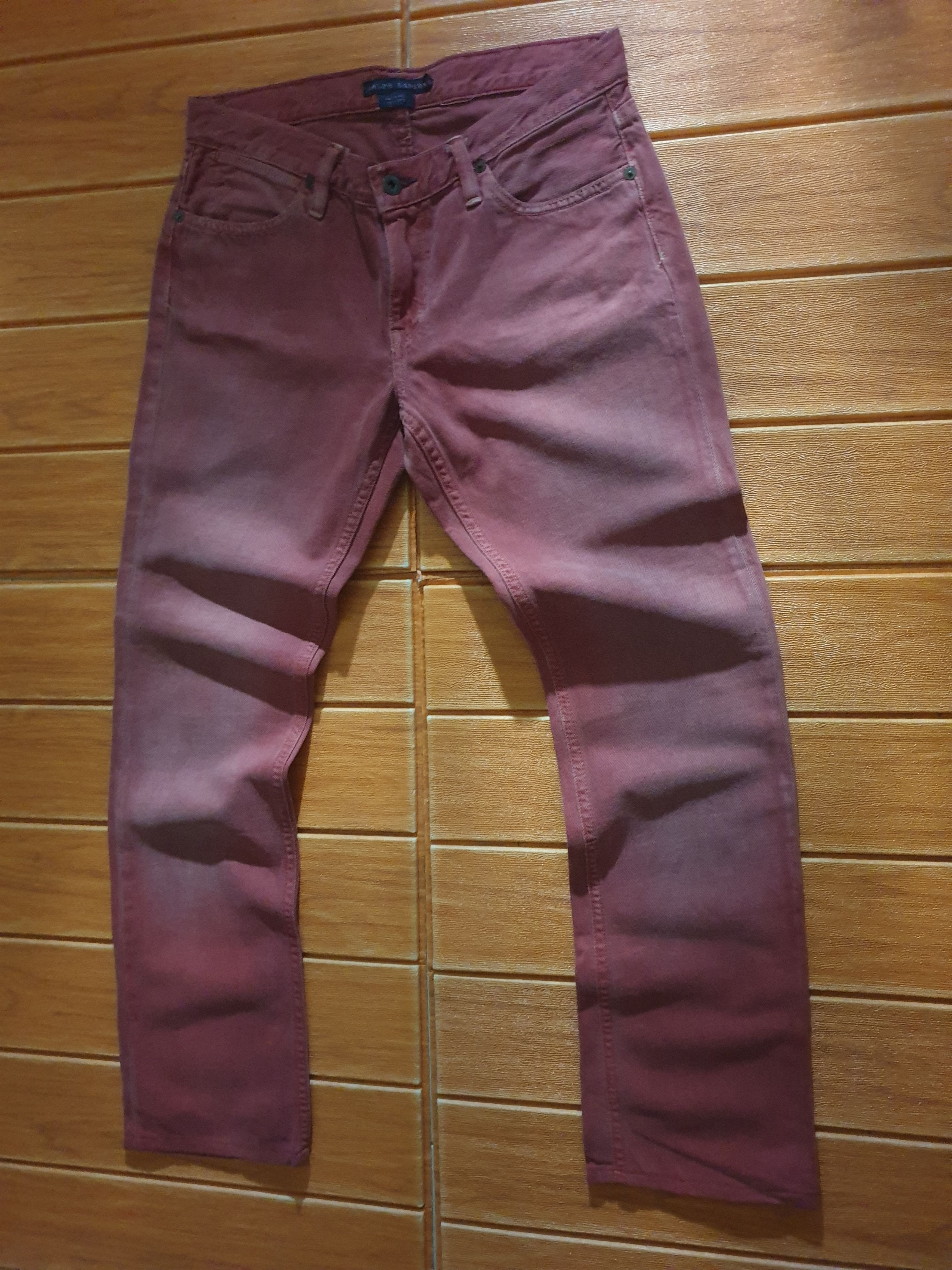 Polo Ralph Lauren 💥Polo Ralph Lauren red colour denim jeans Pant Size US 31 - 8 Thumbnail