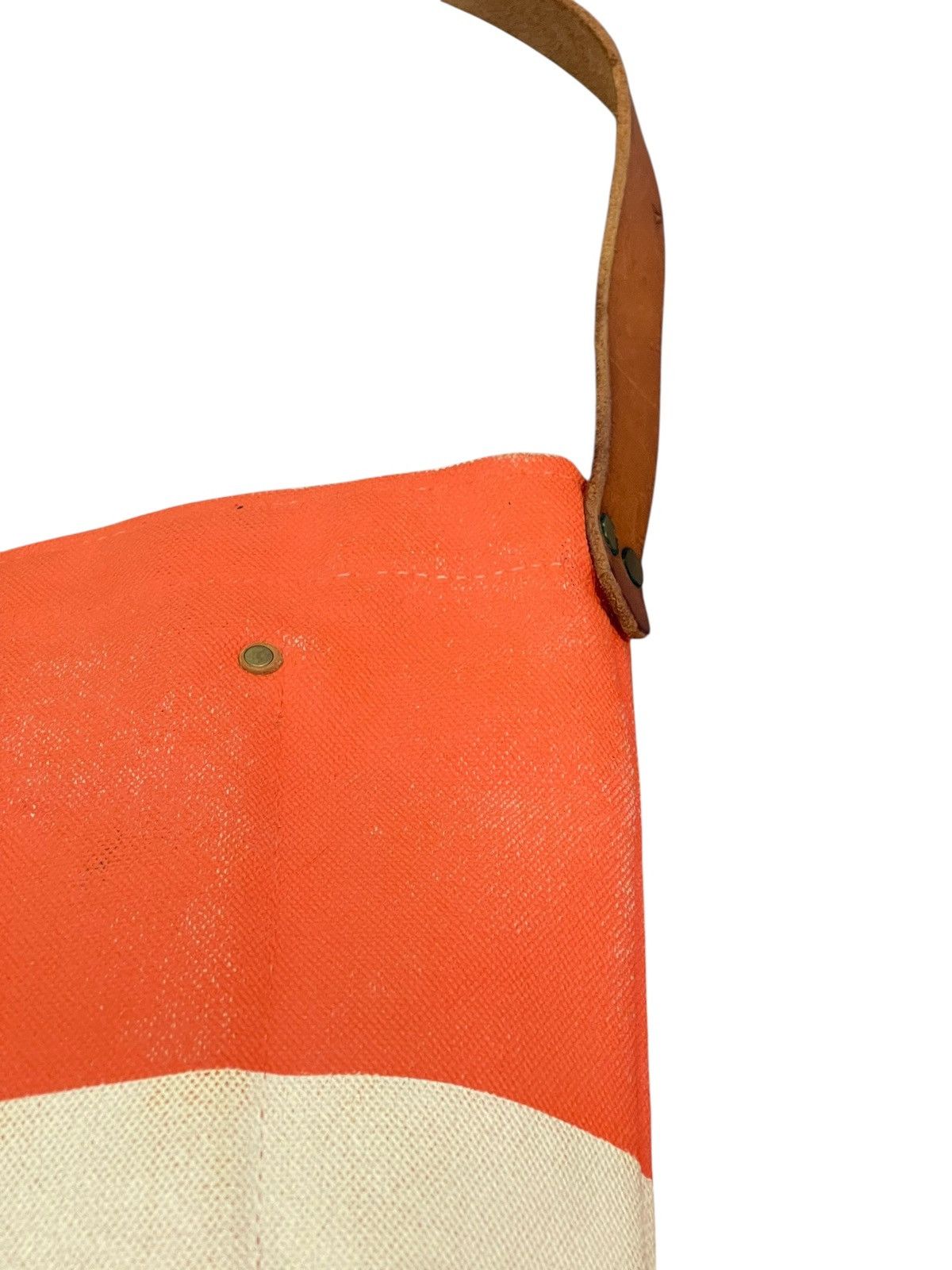 Comme des Garcons × Stussy Leather Cotton Coated Sunset Craftman Cross Body Bag 7🟩 Size ONE SIZE - 14 Thumbnail