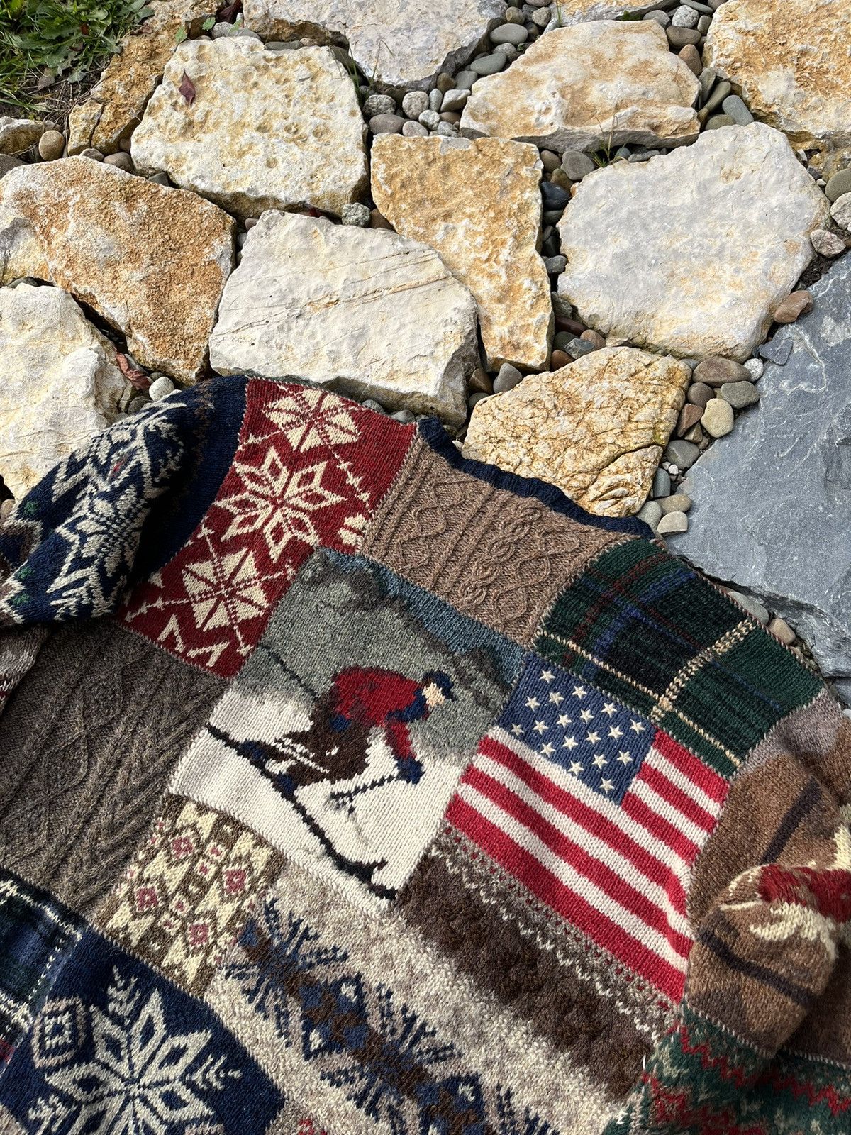 Ralph Lauren Vintage Polo Ralph Lauren 90s sweater hand knit ski kanye Size US L / EU 52-54 / 3 - 24 Thumbnail