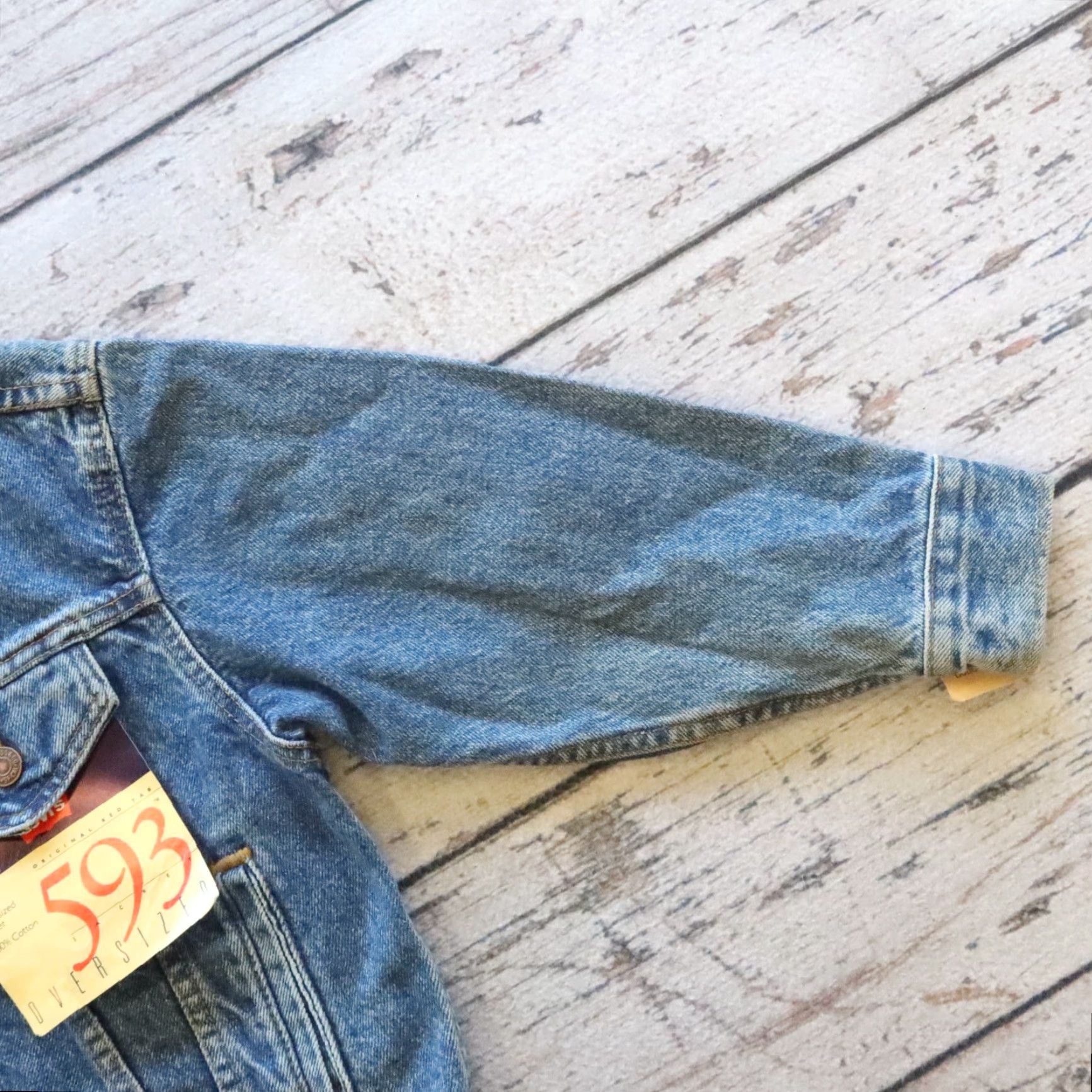 Levi's Vintage Levi's Trucker Jacket S Blue Denim Motorcycle Jacket Mens Levi's Trucker 593 Denim Jacket Size US S / EU 44-46 / 1 - 6 Thumbnail