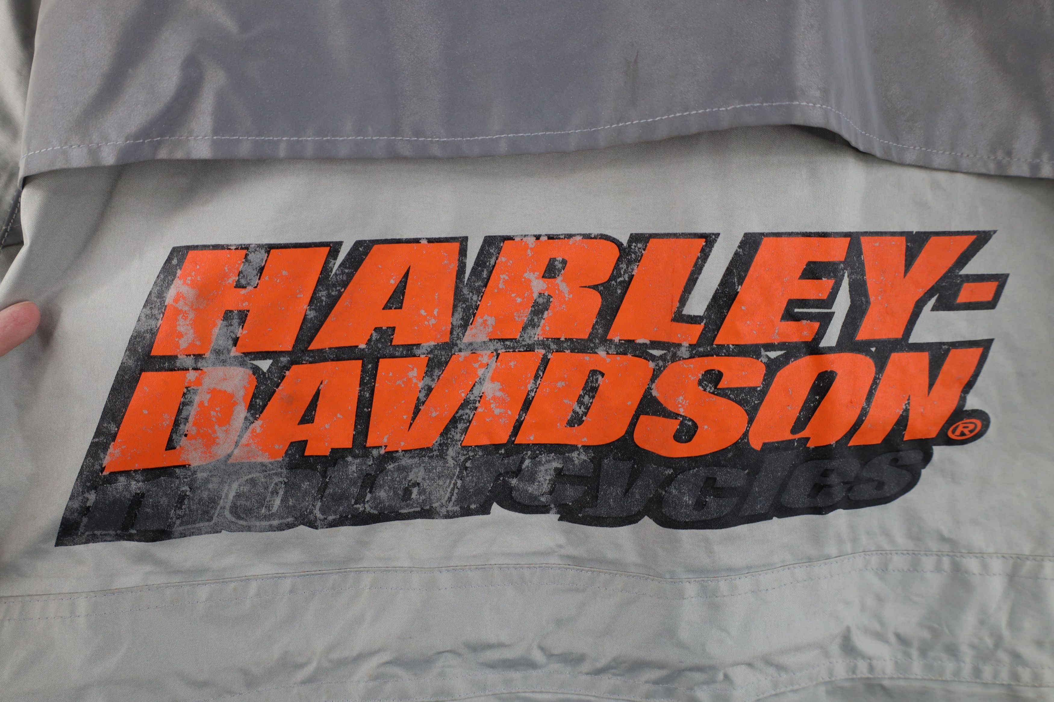 Harley Davidson Vintage Harley Davidson Reflective Rain Riding Jacket Size US M / EU 48-50 / 2 - 12 Thumbnail