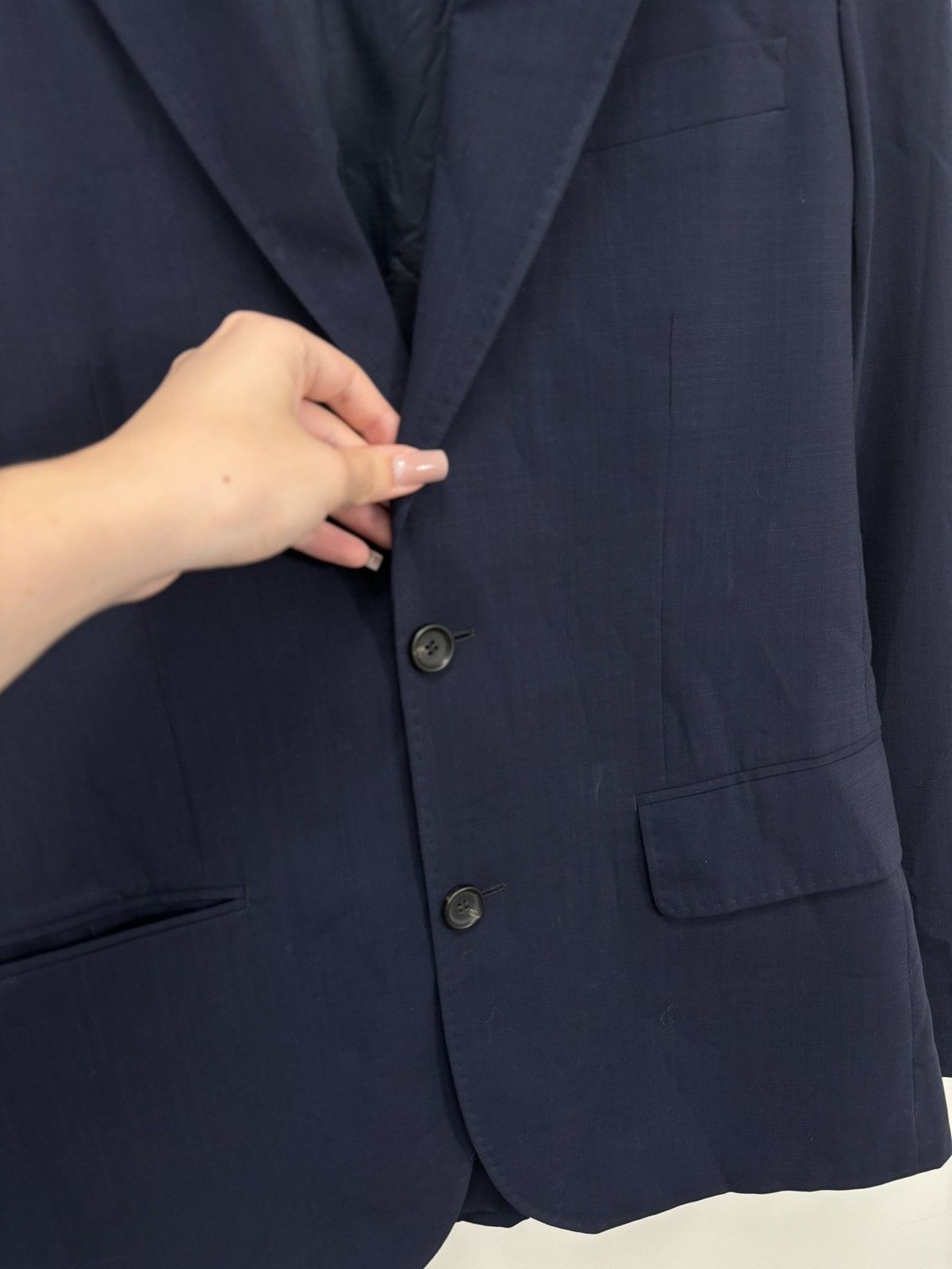 Louis Vuitton Louis Vuitton Uniform Navy Classic Luxury Wool Blazer Size 40R - 4 Thumbnail