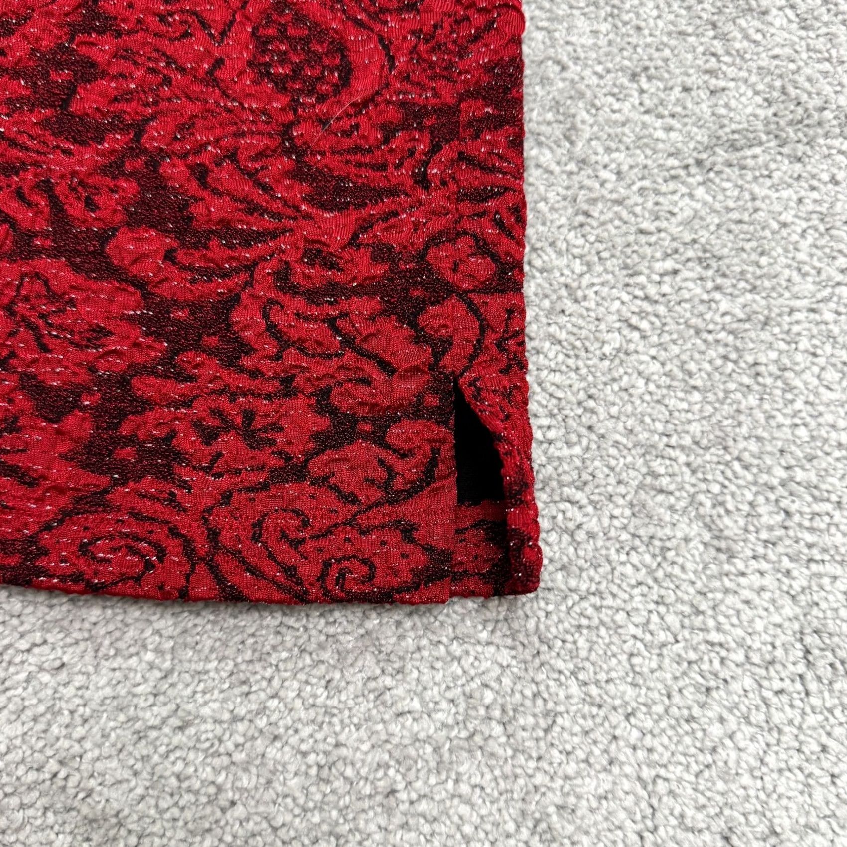 JM Collection JM Collection Jennifer Moore Paisley Shimmer Jacquard Tank Top Womens XL Red Size XL / US 12-14 / IT 48-50 - 4 Thumbnail