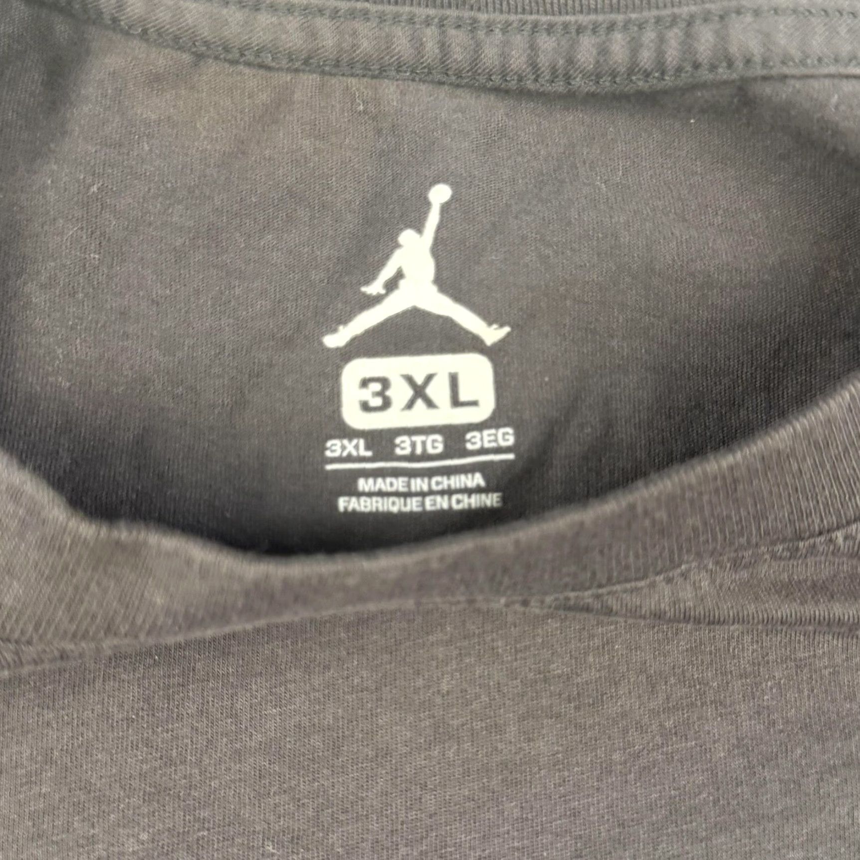 Jordan Brand Jordan Shirt Mens 3XL Black Long Sleeve Graphic Tee Photo Sleeve Nike Size US XXL / EU 58 / 5 - 4 Thumbnail