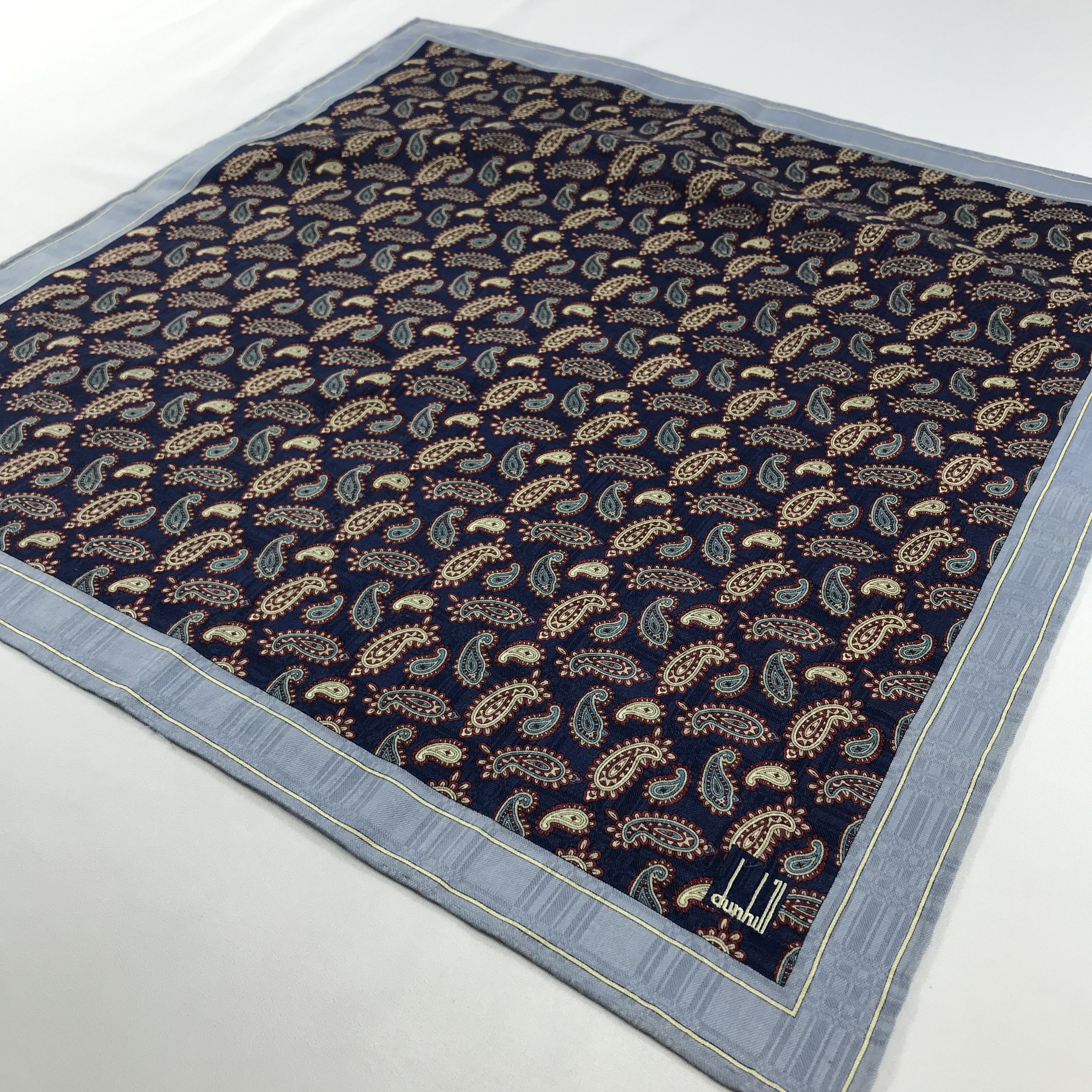 Alfred Dunhill × Vintage Dunhill Bandana / Handkerchief / Neckerchief - S2532 Size ONE SIZE - 2 Thumbnail