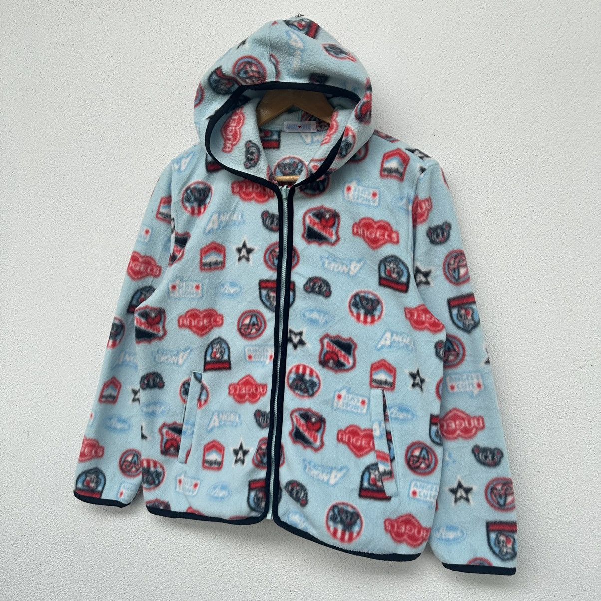 Angle Blue Japan Tripping Print Zipper Hoodie