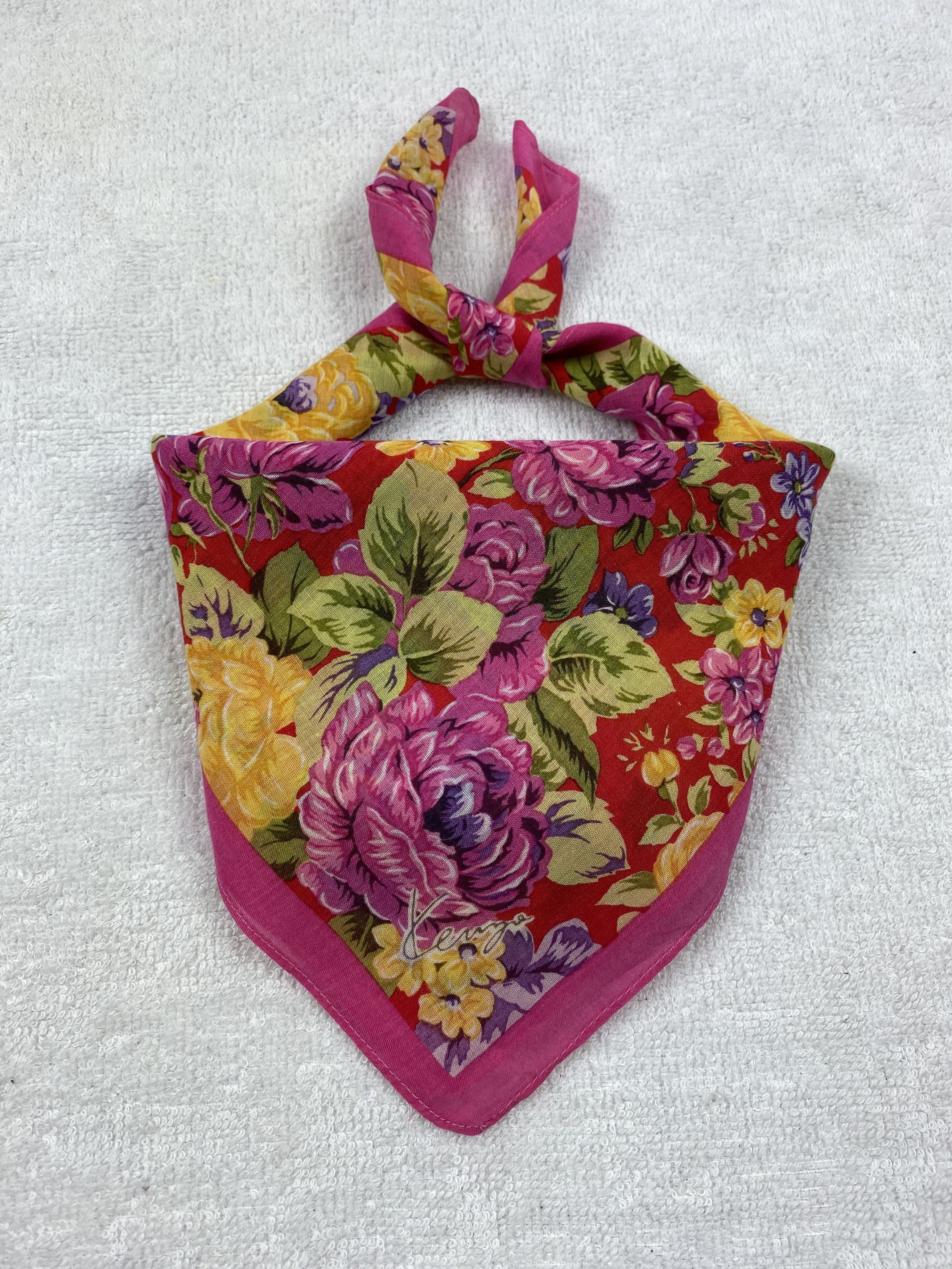 Kenzo Kenzo Floral Handkerchief / Bandana / Neckerchief Size ONE SIZE - 1 Thumbnail