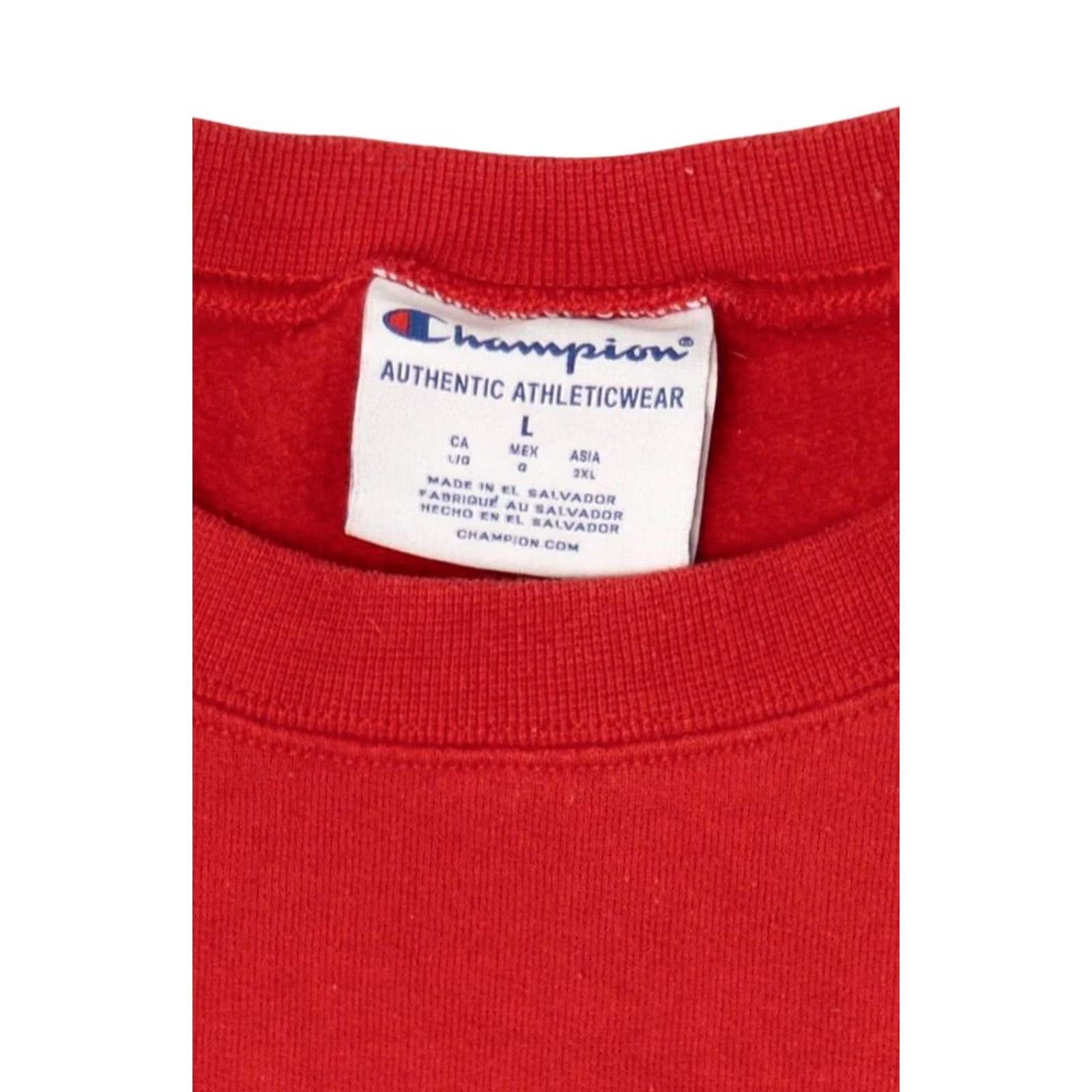 Champion VINTAGE Champion Red Sweatshirt Shirt Adult Large Red 2010s Mens Womens Unisex Decade 2010s Adapted for Vintage Theme Size US L / EU 52-54 / 3 - 4 Thumbnail