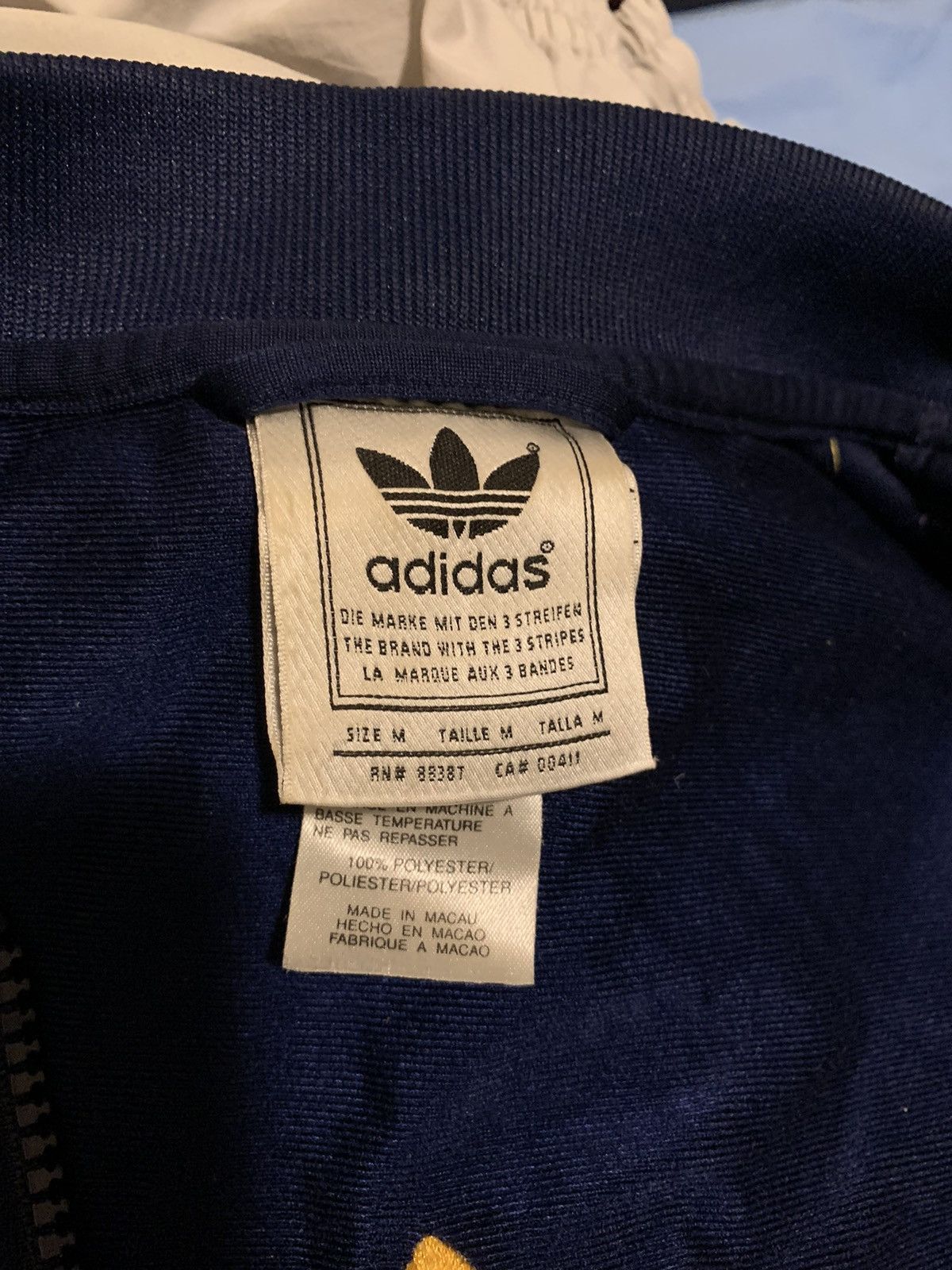 Adidas × Vintage Blue/Yellow Adidas Sweater Size US M / EU 48-50 / 2 - 7 Thumbnail