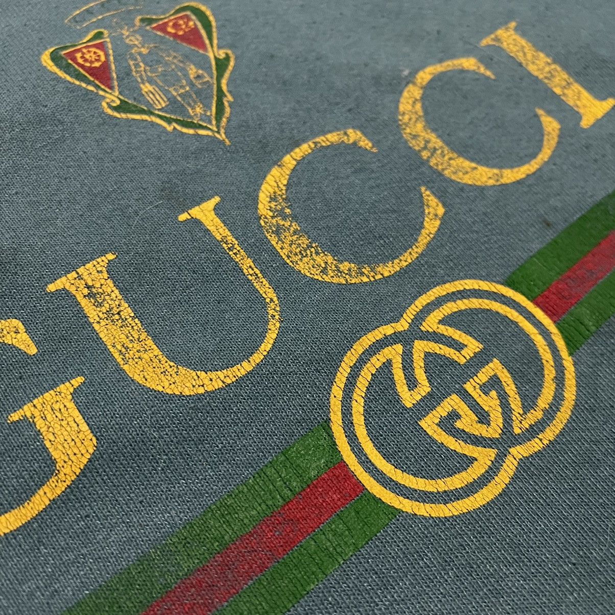 Vintage VINTAGE CREWNECK BOOTLEG LOGO GUCCI 90s Size L / US 10 / IT 46 - 3 Thumbnail