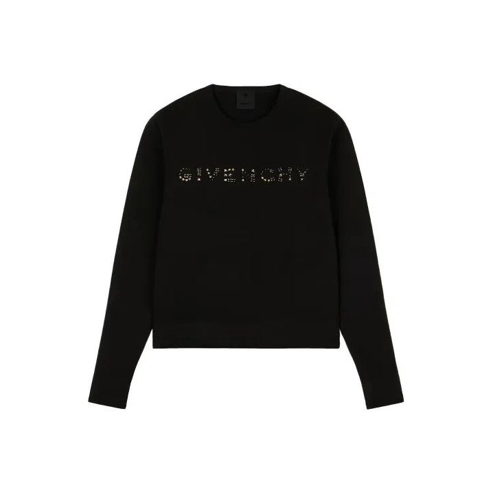 Givenchy Givenchy FW21 Rivet Embroidery Logo Crewneck Knit Size US L / EU 52-54 / 3 - 1 Thumbnail