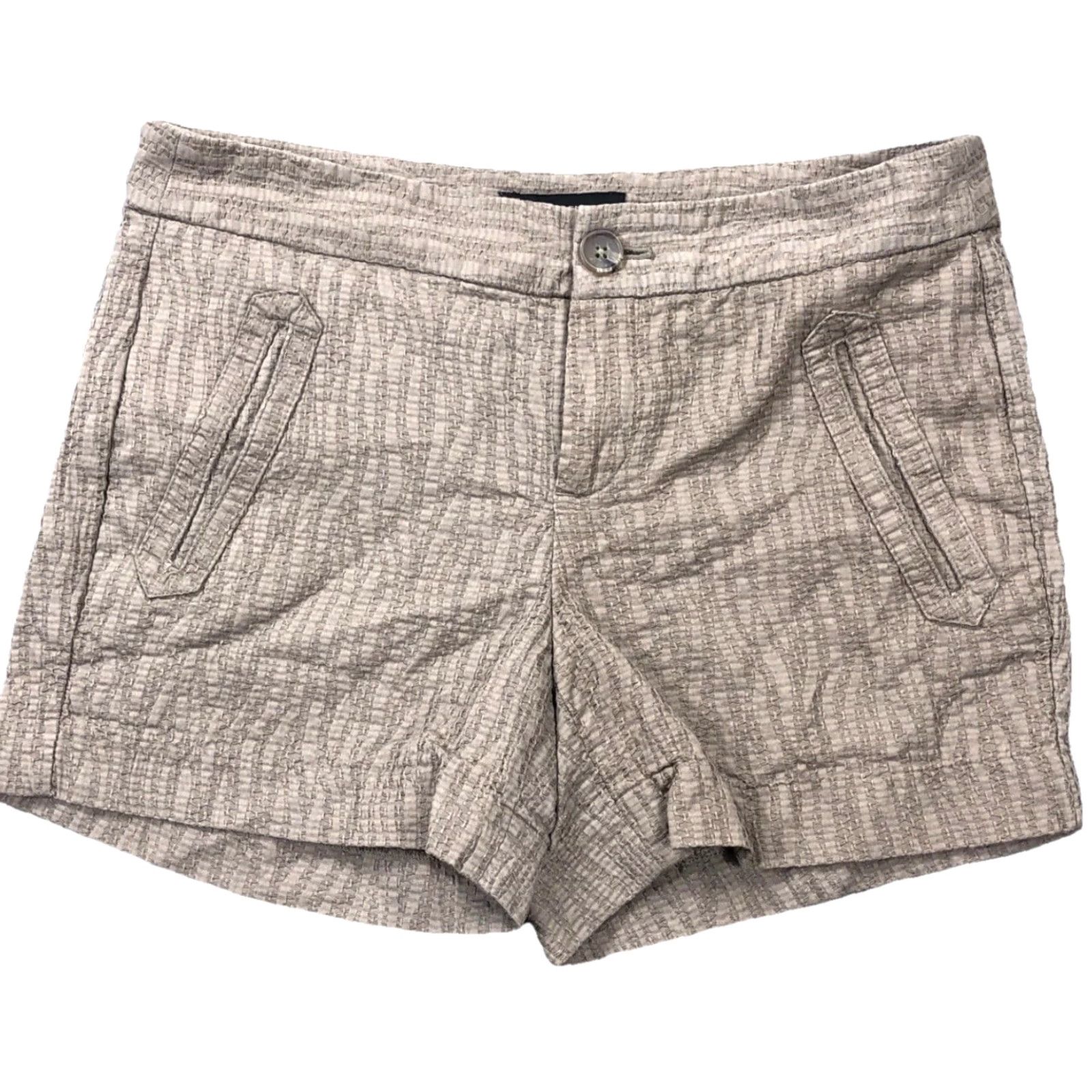 Banana Republic VINTAGE Banana Republic Chino Shorts Women 4 Tan Martin Flat Front Mid Rise Ladies 9" Size 27" / US 4 / IT 40 - 2 Thumbnail