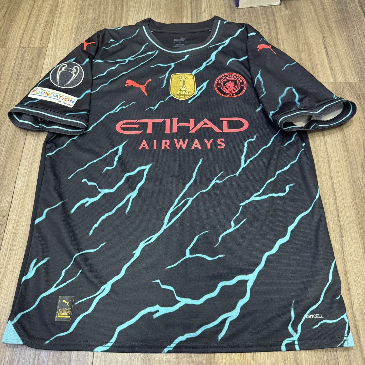 Puma Manchester City 23/24 C/L away shirt #11 Doku Size US L / EU 52-54 / 3 - 1 Thumbnail