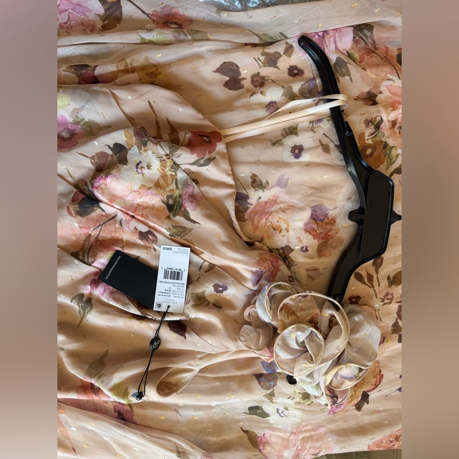Adrianna Papell 🎉LAST PIECE🎉ADRIANNA PAPELL One Shoulder Floral Gown Size XL / US 12-14 / IT 48-50 - 7 Thumbnail