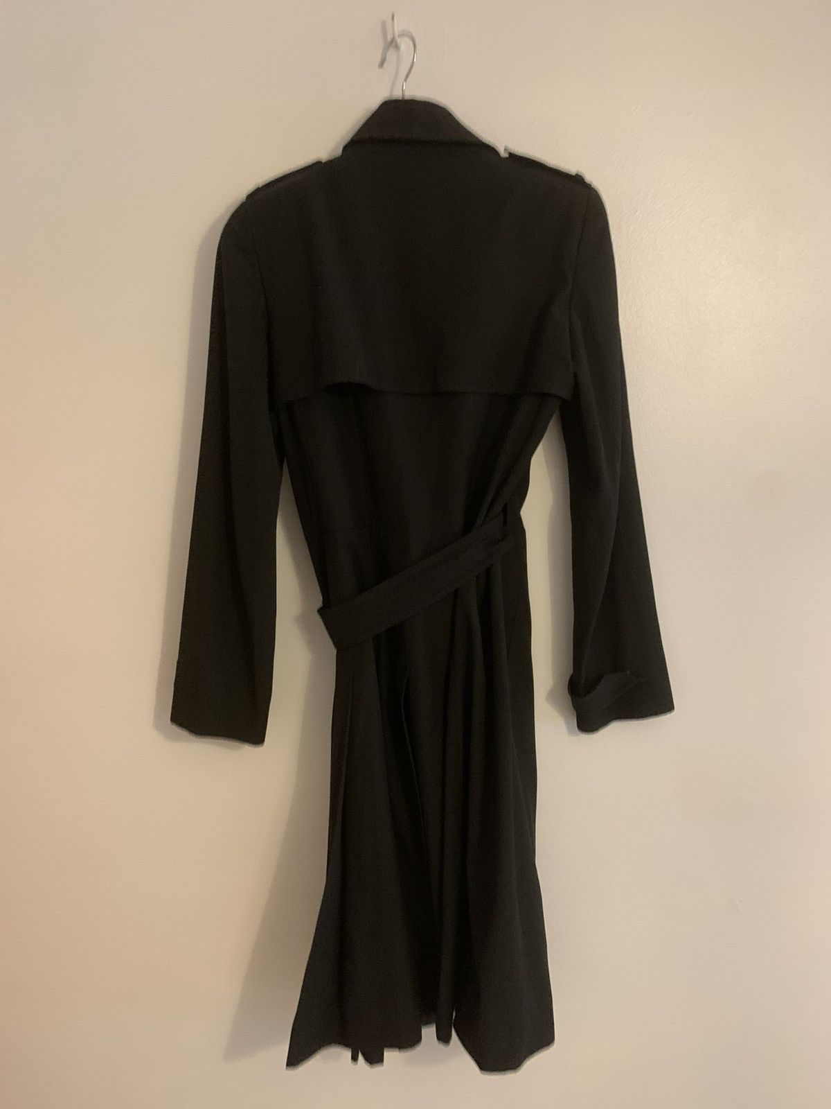 Kenzo Paris Asymmetrical Closure Trench Coat in Black, Women's (Size Xs) — image 3 of 4