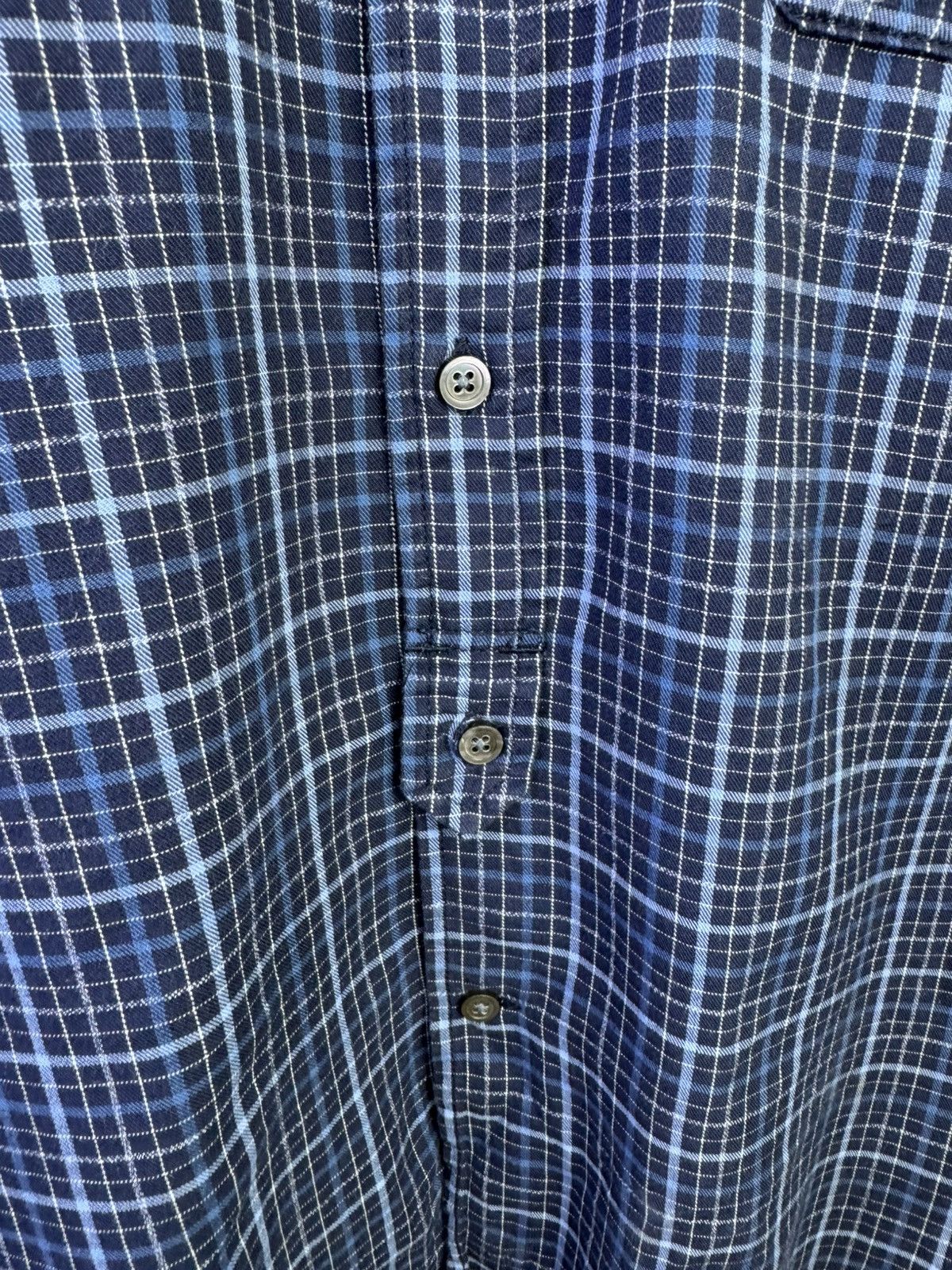 Engineered Garments Engineered Garments banded collar shirt in a dark navy Size US M / EU 48-50 / 2 - 6 Thumbnail
